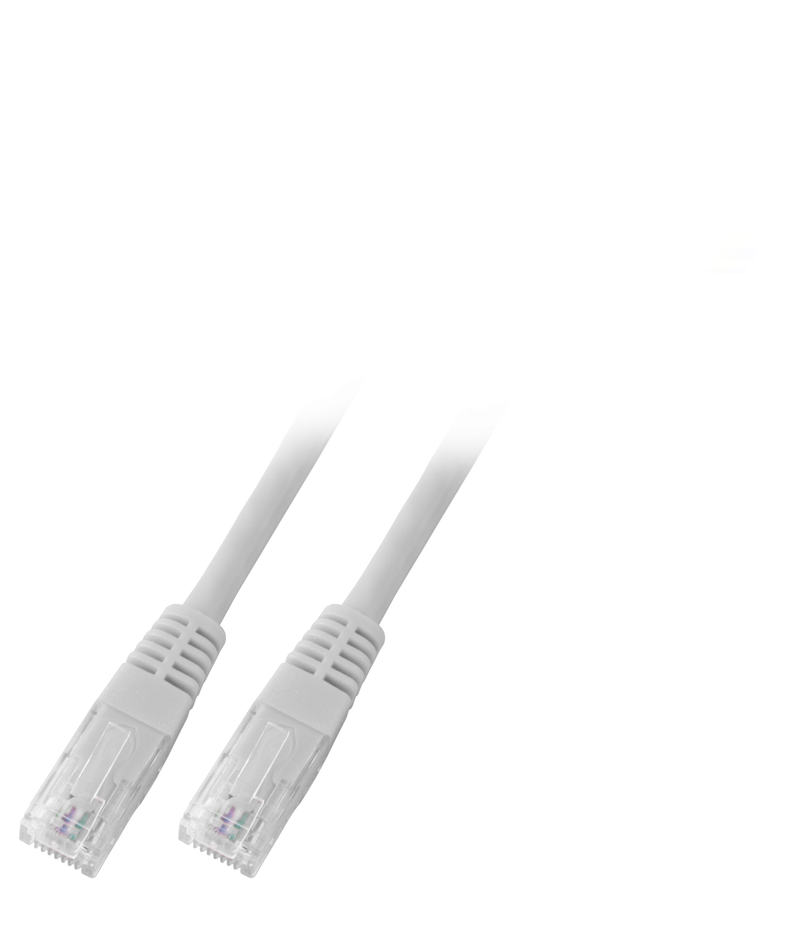RJ45 Patch cable U/UTP, Cat.6, PVC, CCA, 1m, grey