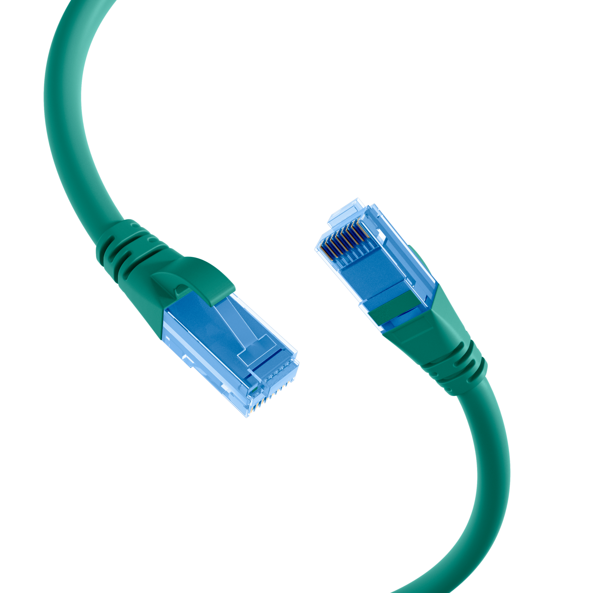 RJ45 Patch Cord Cat.6A U/UTP LSZH Premium 500MHz green 1,5m