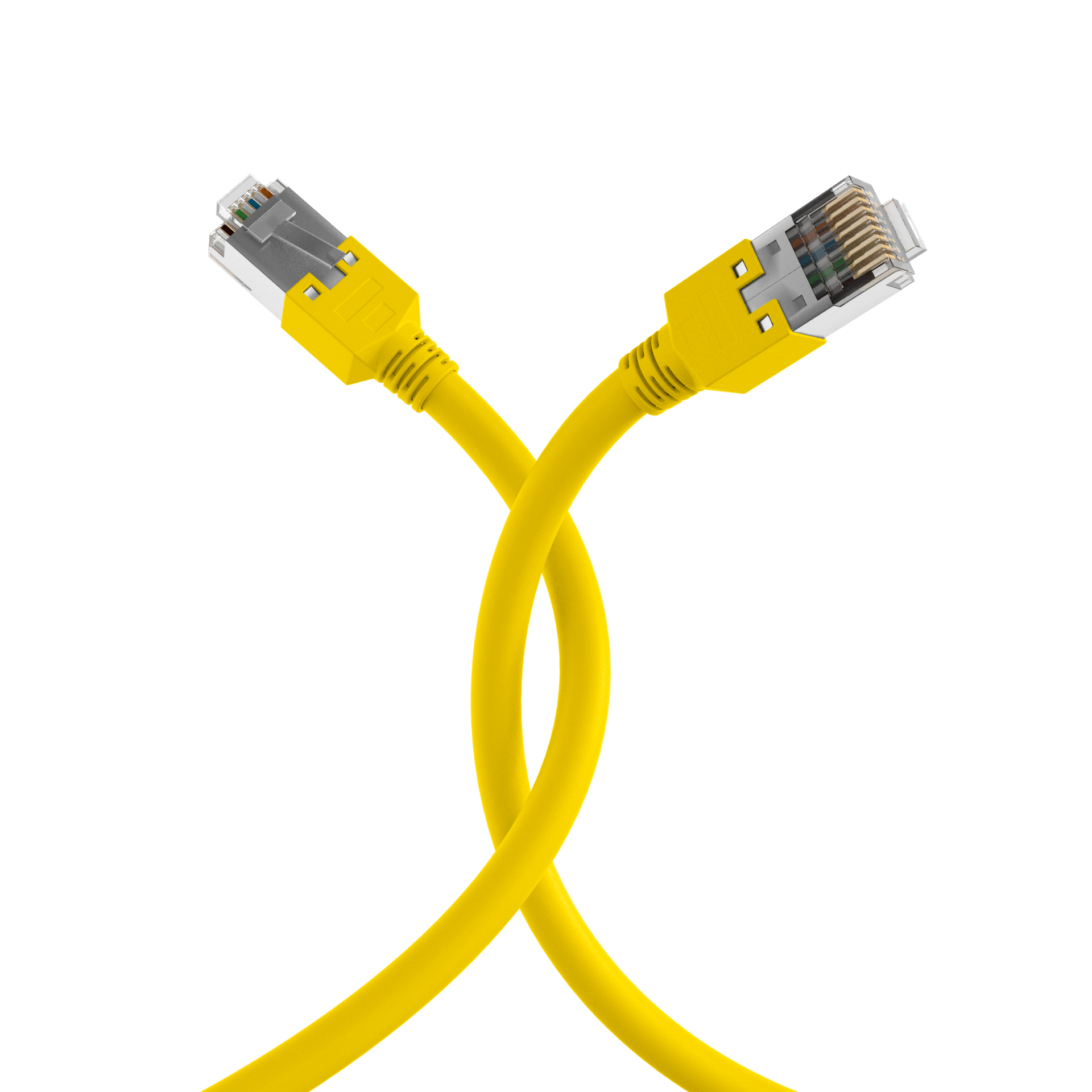 RJ45 Patch Cord Cat.5e S/UTP PVCDätwyler 5502 TM11 yellow 10m