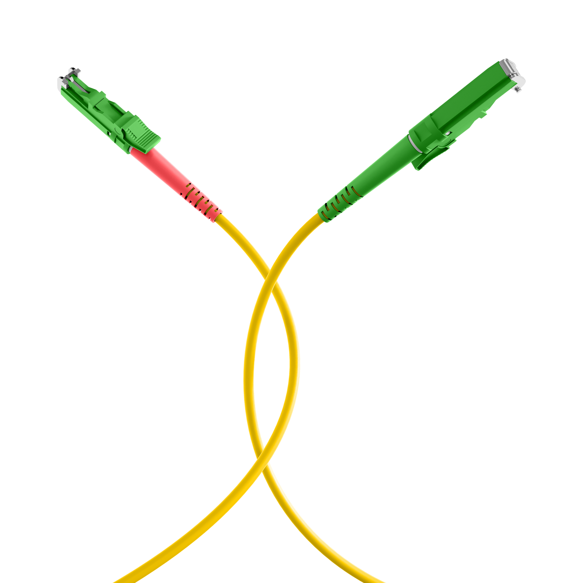 Duplex Patchcable E2000®/APC-E2000®/APC OS2 G657A1 0,5m LSZH 3mm yellow