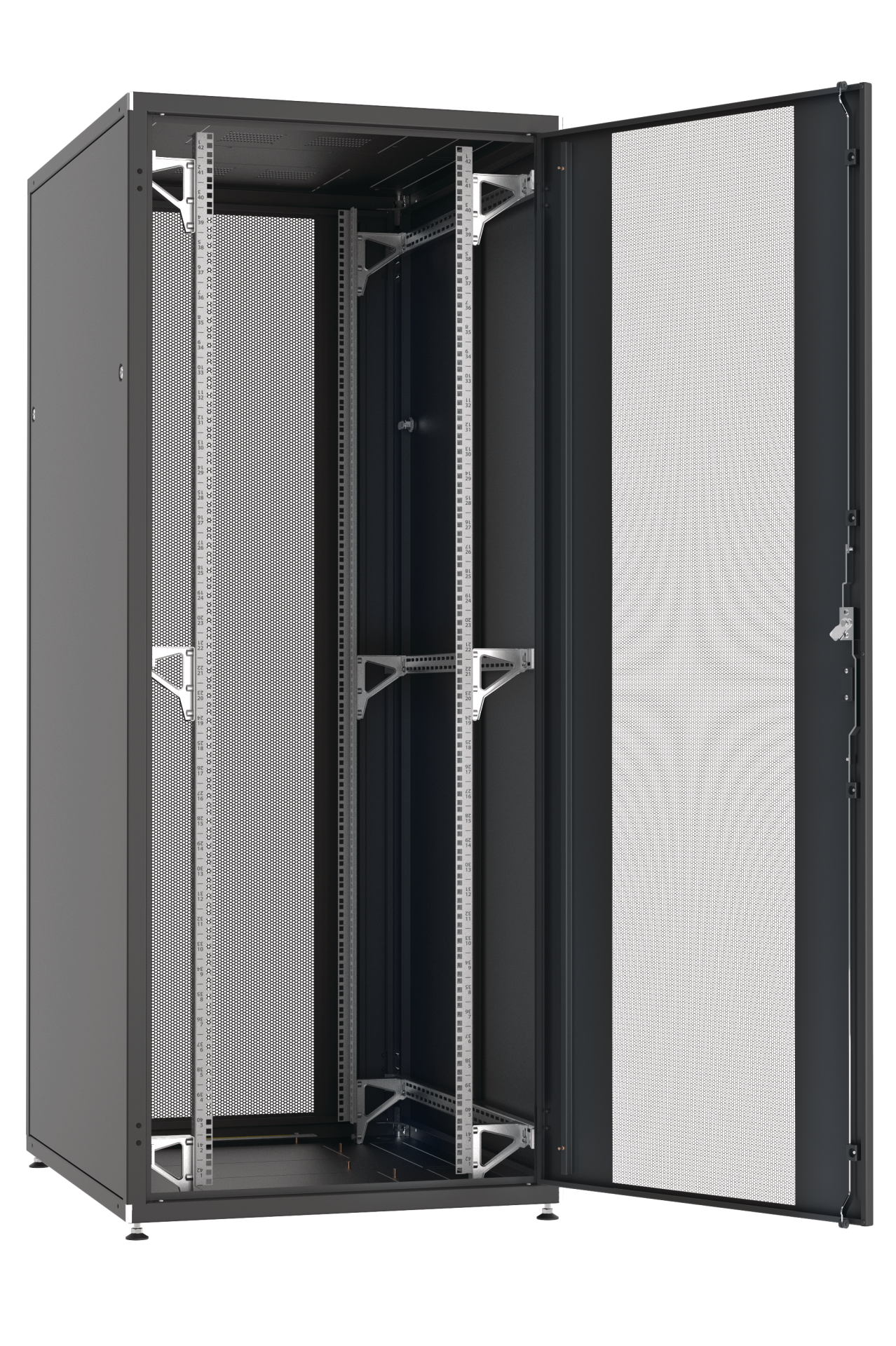 19" Server Cabinets PRO, 800x800 mm, 2-Part Doors