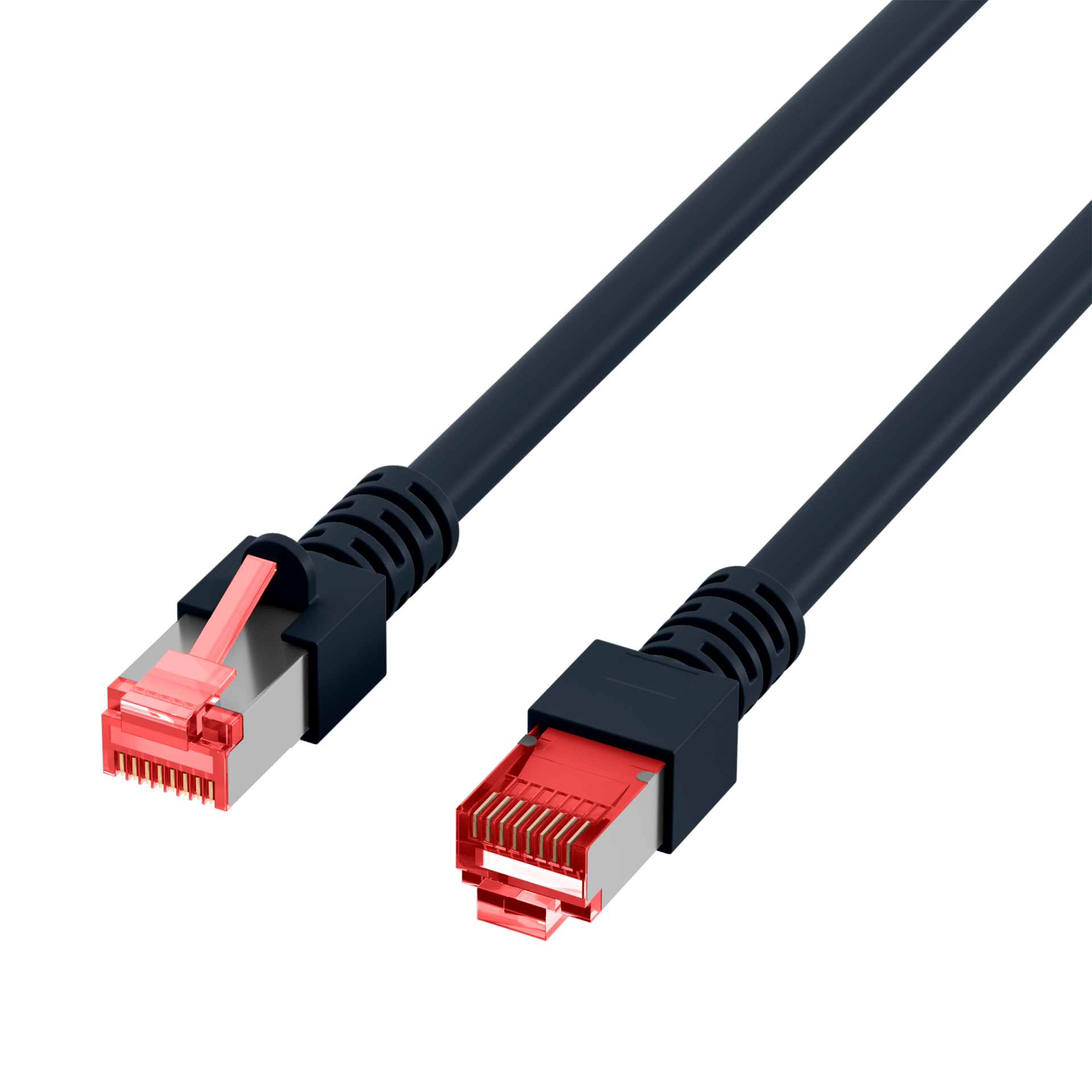 RJ45 Patch Cord Cat.6 S/FTP LSZH black 0,15m