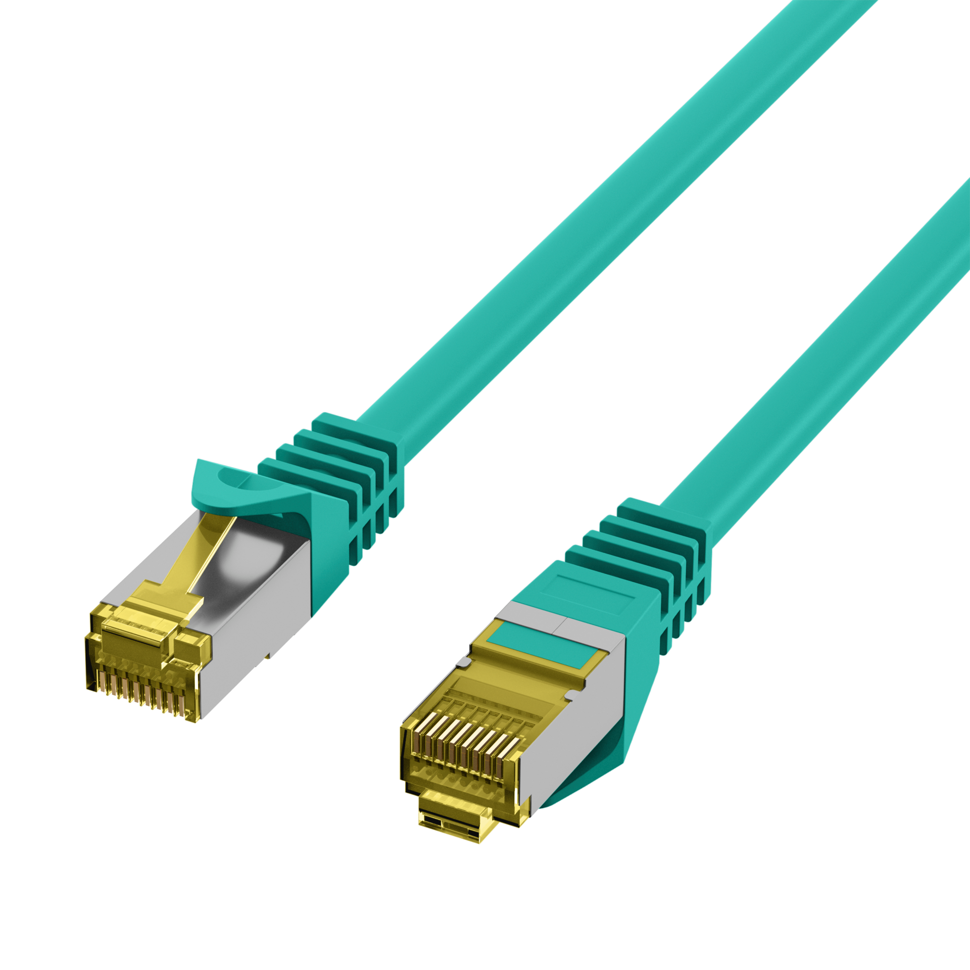 RJ45 Patch Cord Cat.6A S/FTP LSZH Cat.7 raw cable green 20m