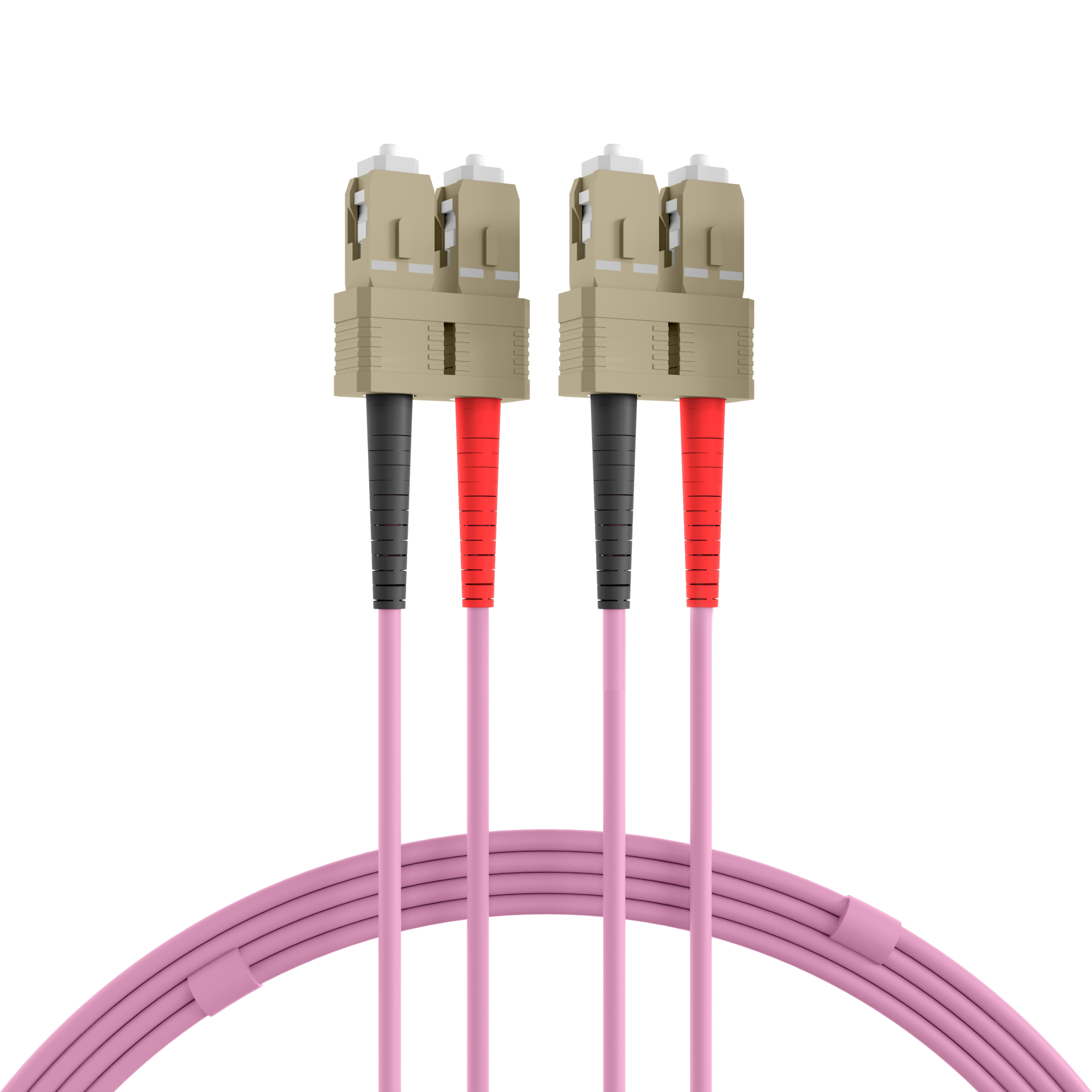 Duplex Patchcable Flat-Twin SC-SC OM4 3m LSZH 3x5mm heatherviolet