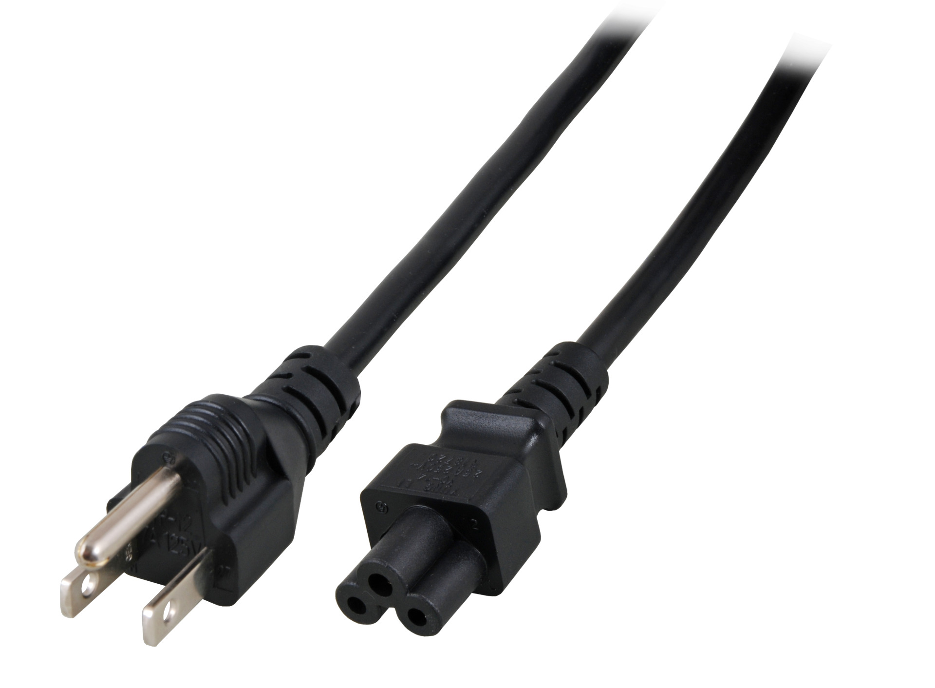 Power Cable Japan Type B - C5 180°, Black, 1.8 m, VCTF 3 x 0.75 mm²
