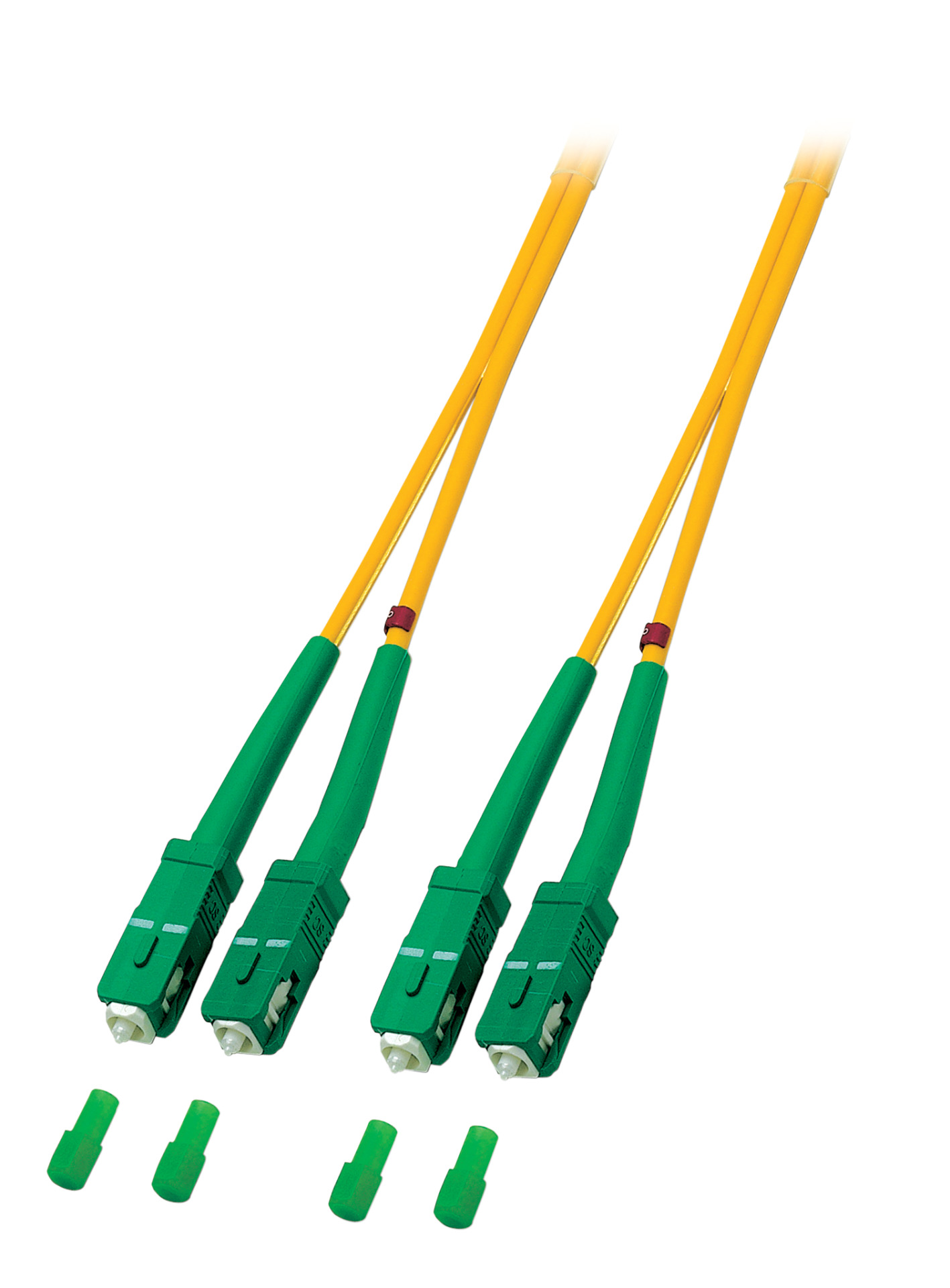 Duplex Jumper SC/APC-SC/APC 9/125µ, OS2, LSZH, yellow, 3.0mm, 20m