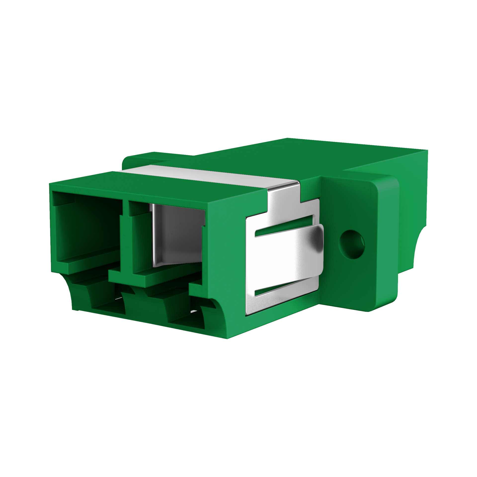 Adapter  LC/APC Duplex OS2 green 