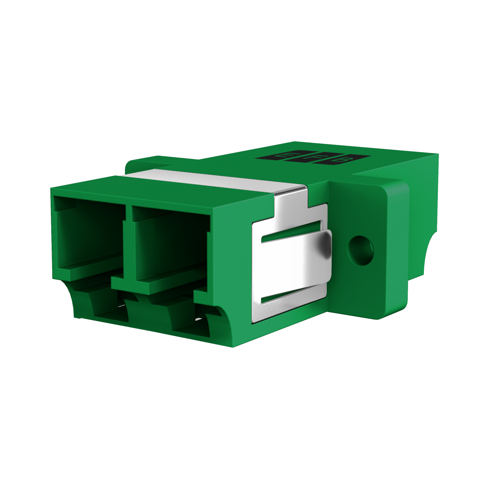 Adapter  LC/APC Duplex OS2 green