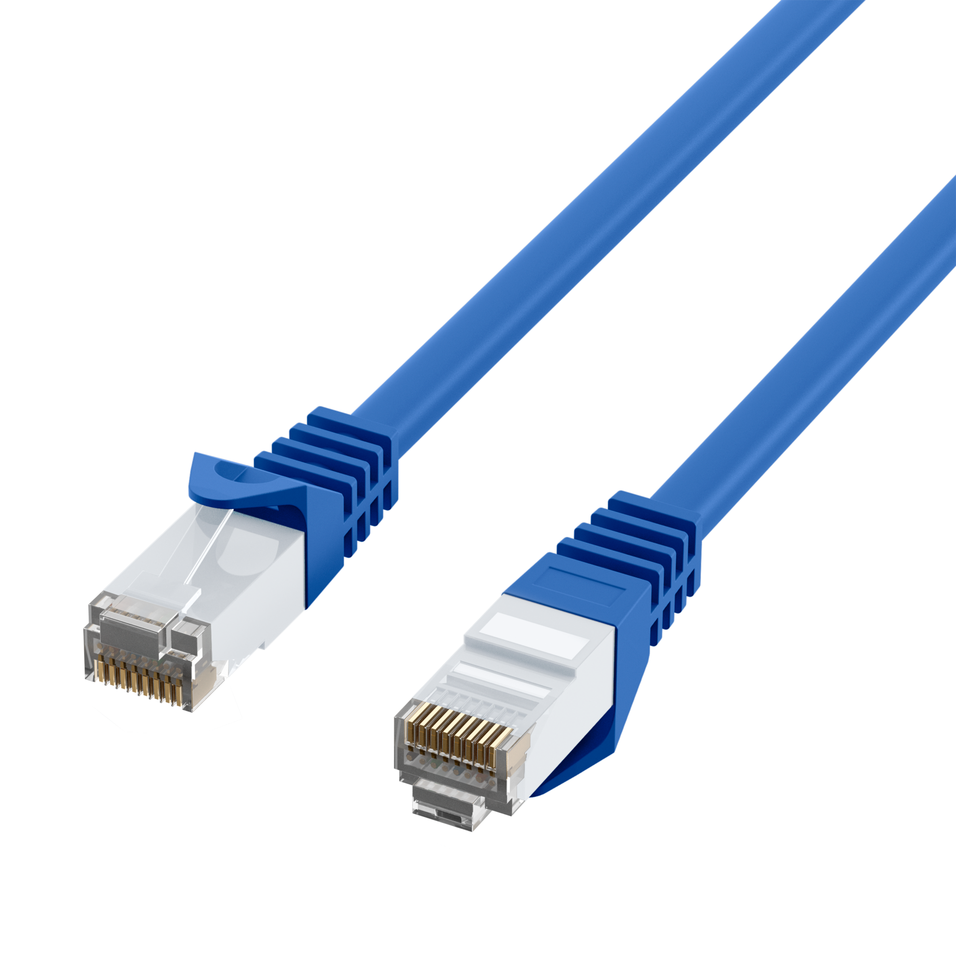 RJ45 Patch Cord Cat.6 U/UTP LSZH CCA blue 0,25m