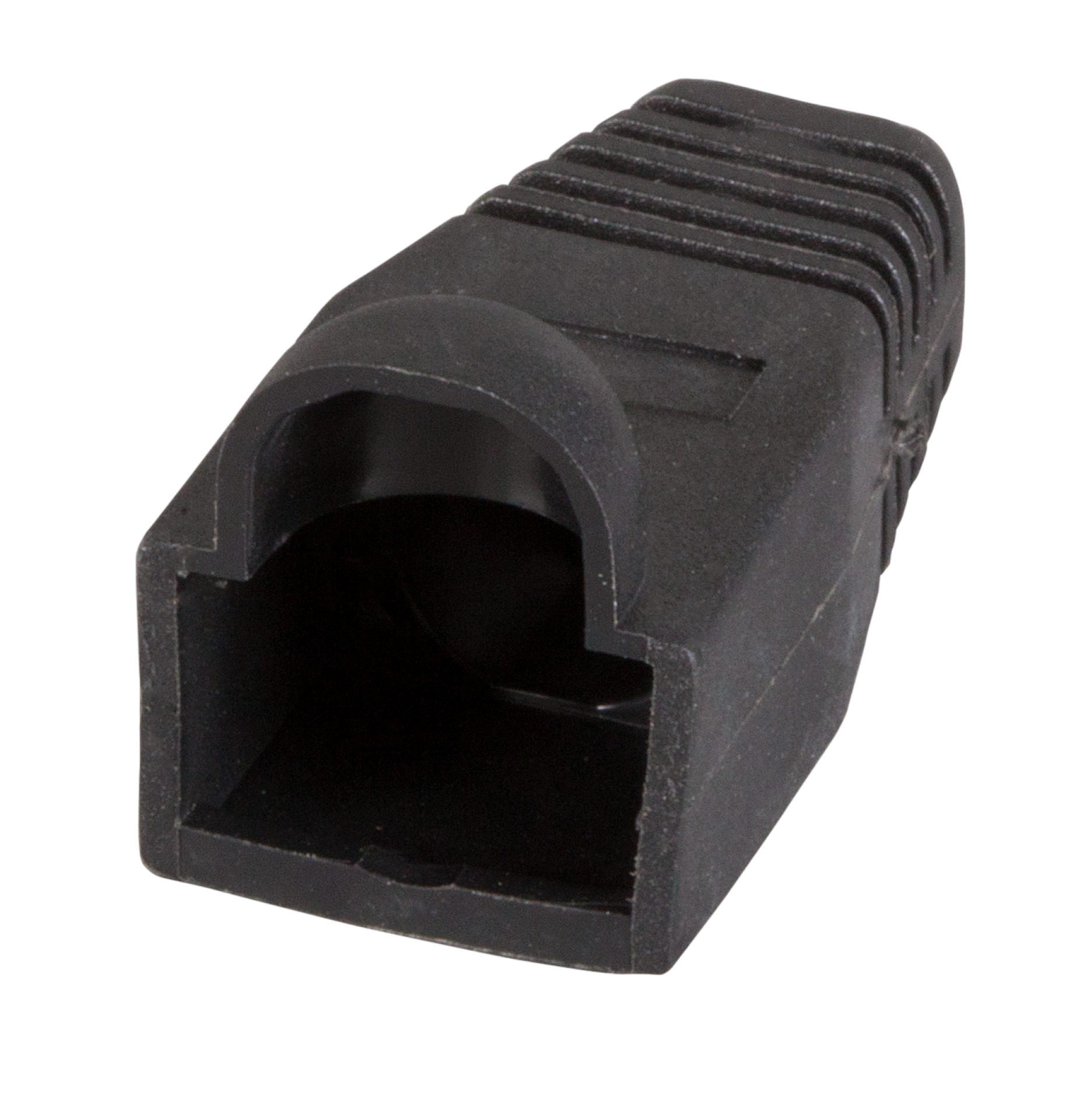 Anti-Kink Sleeve RJ45 Black, with Latch Protection, 100 Pcs.