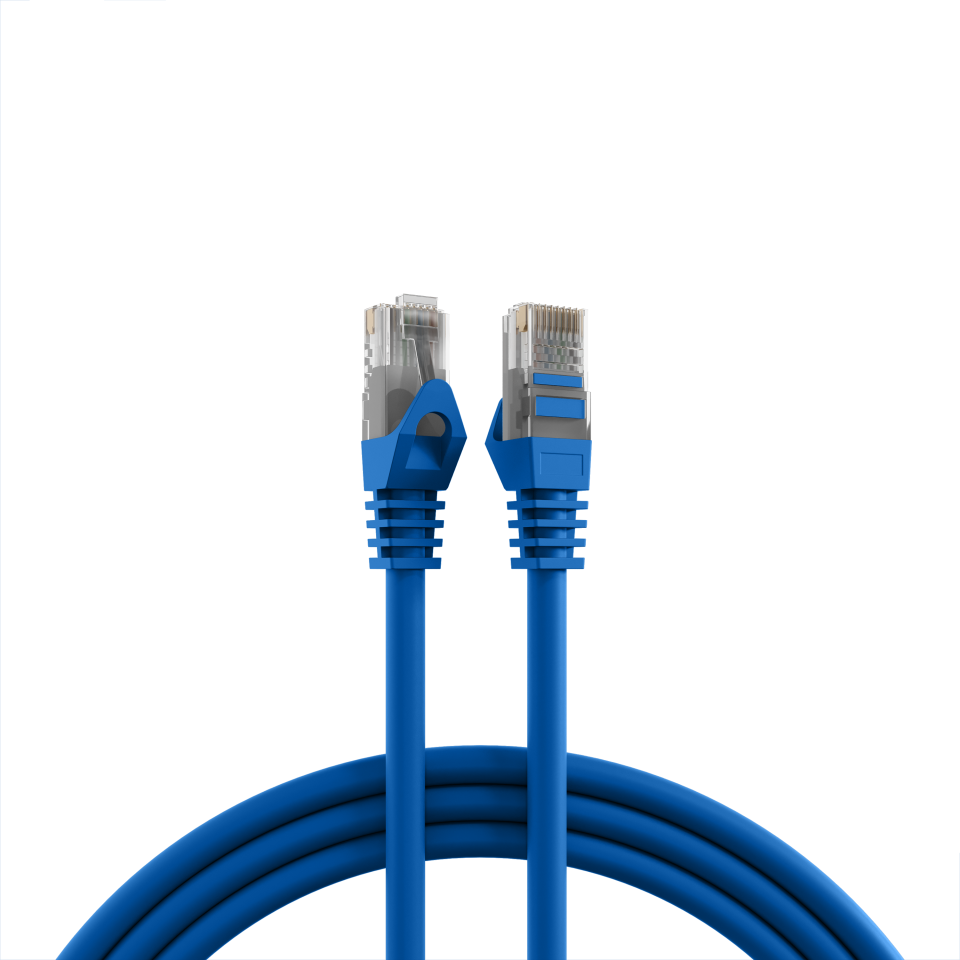 RJ45 Patch Cord Cat.5e U/UTP LSZH CCA AWG24/7 blue 15m