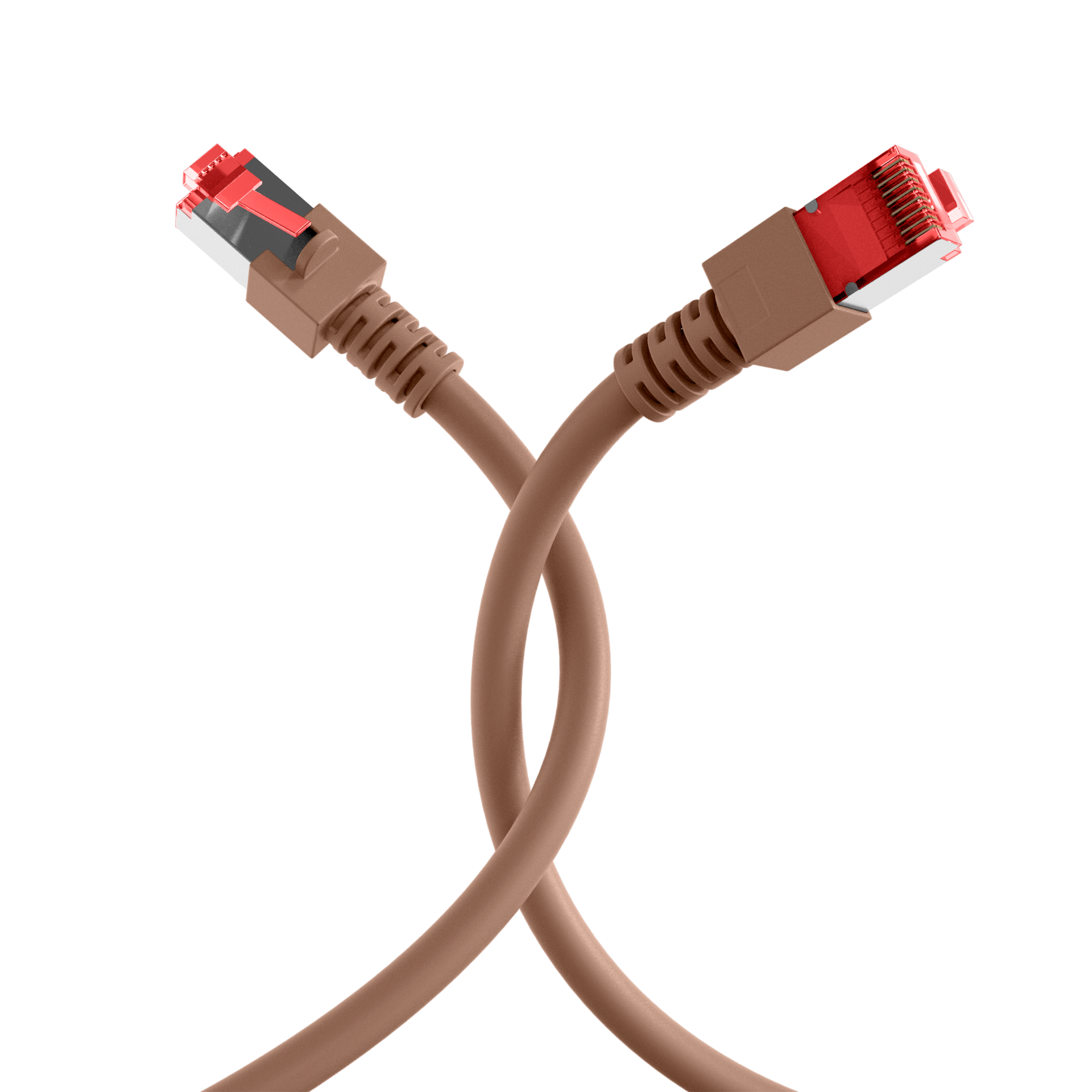 RJ45 Patch Cord Cat.6 S/FTP LSZH brown 3m