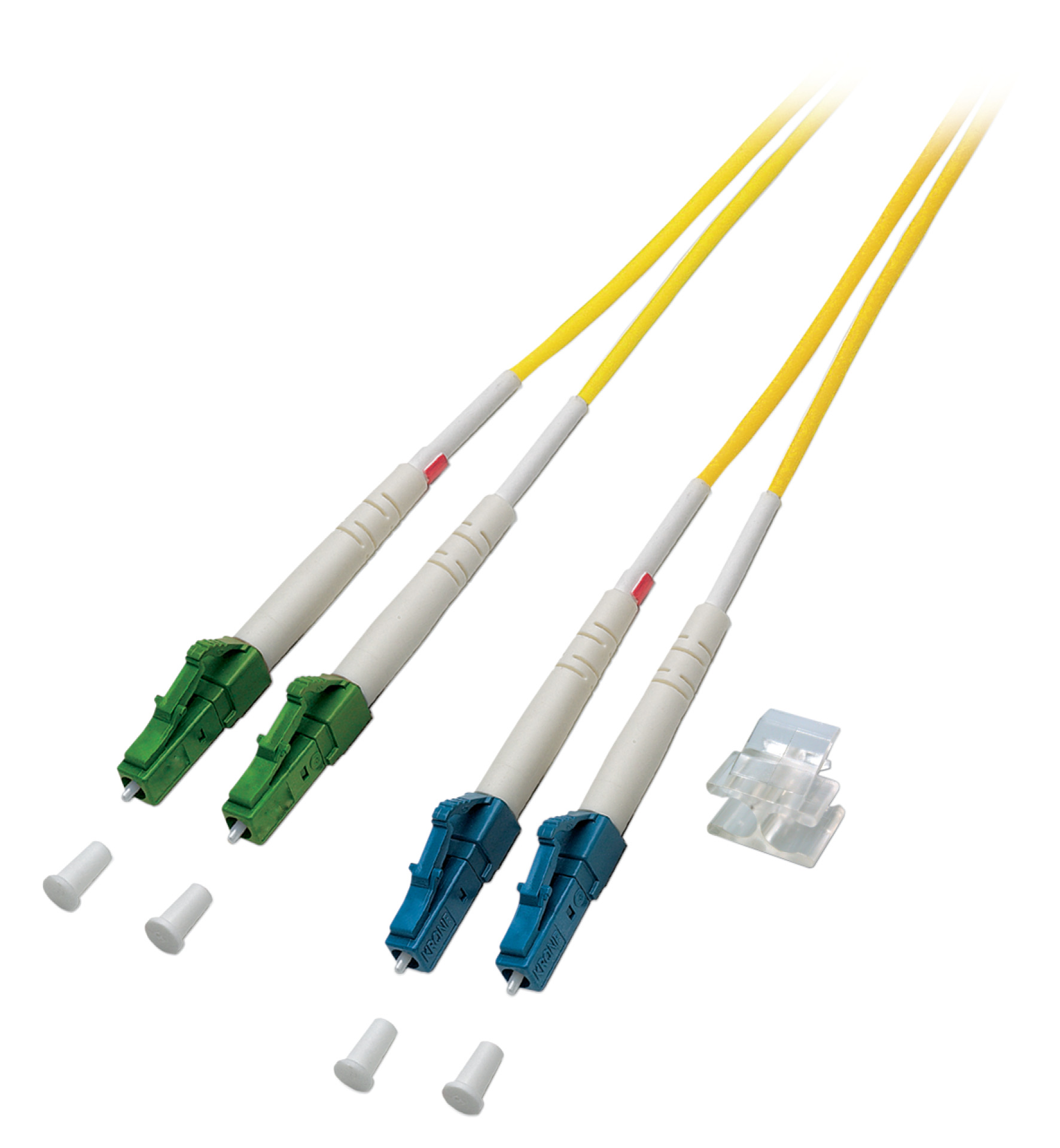 Duplex Patchcable LC/APC-LC OS2 G652D 10m LSZH 2mm yellow