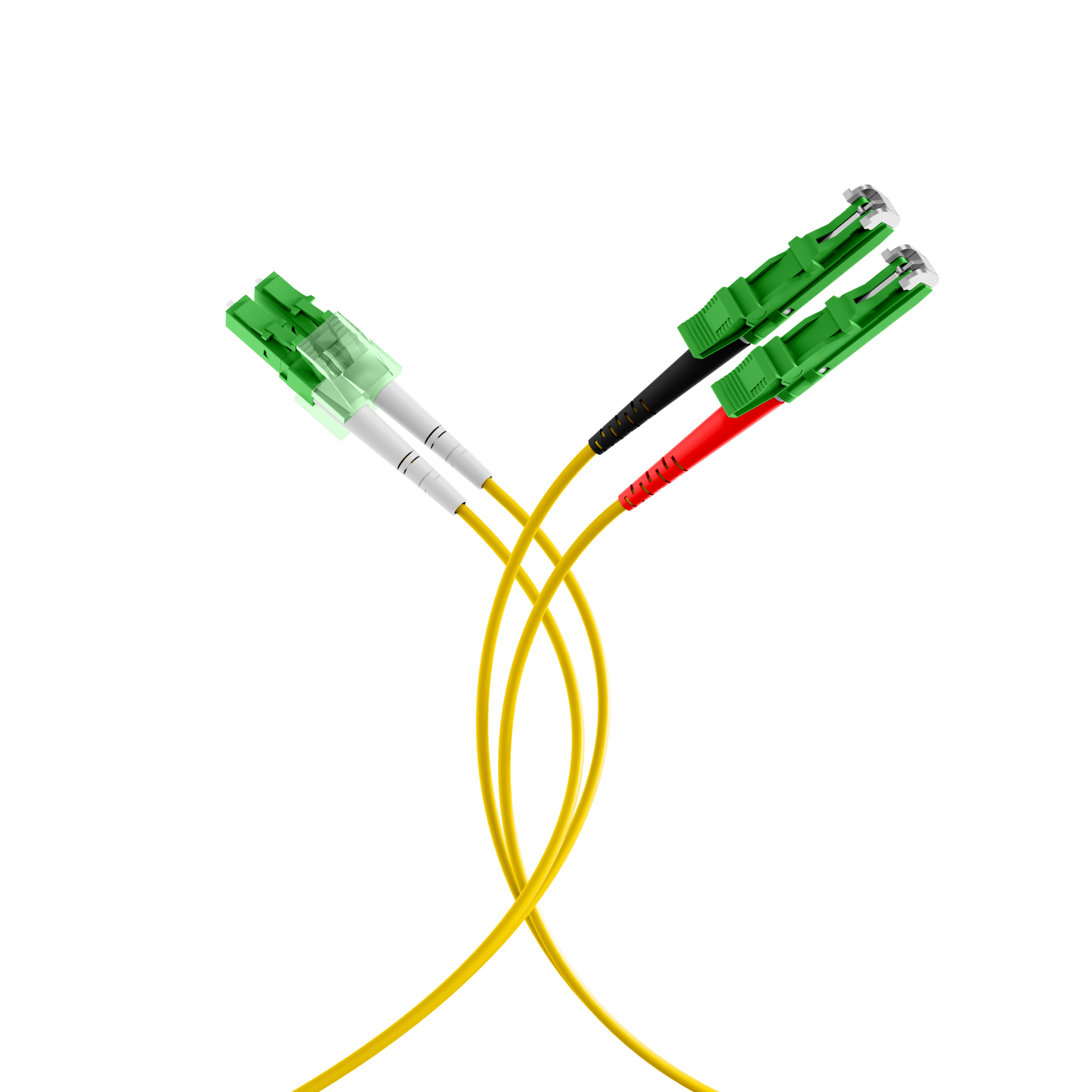 Duplex Patchcable LC/APC-E2000®/APC, 9/125µ, OS2