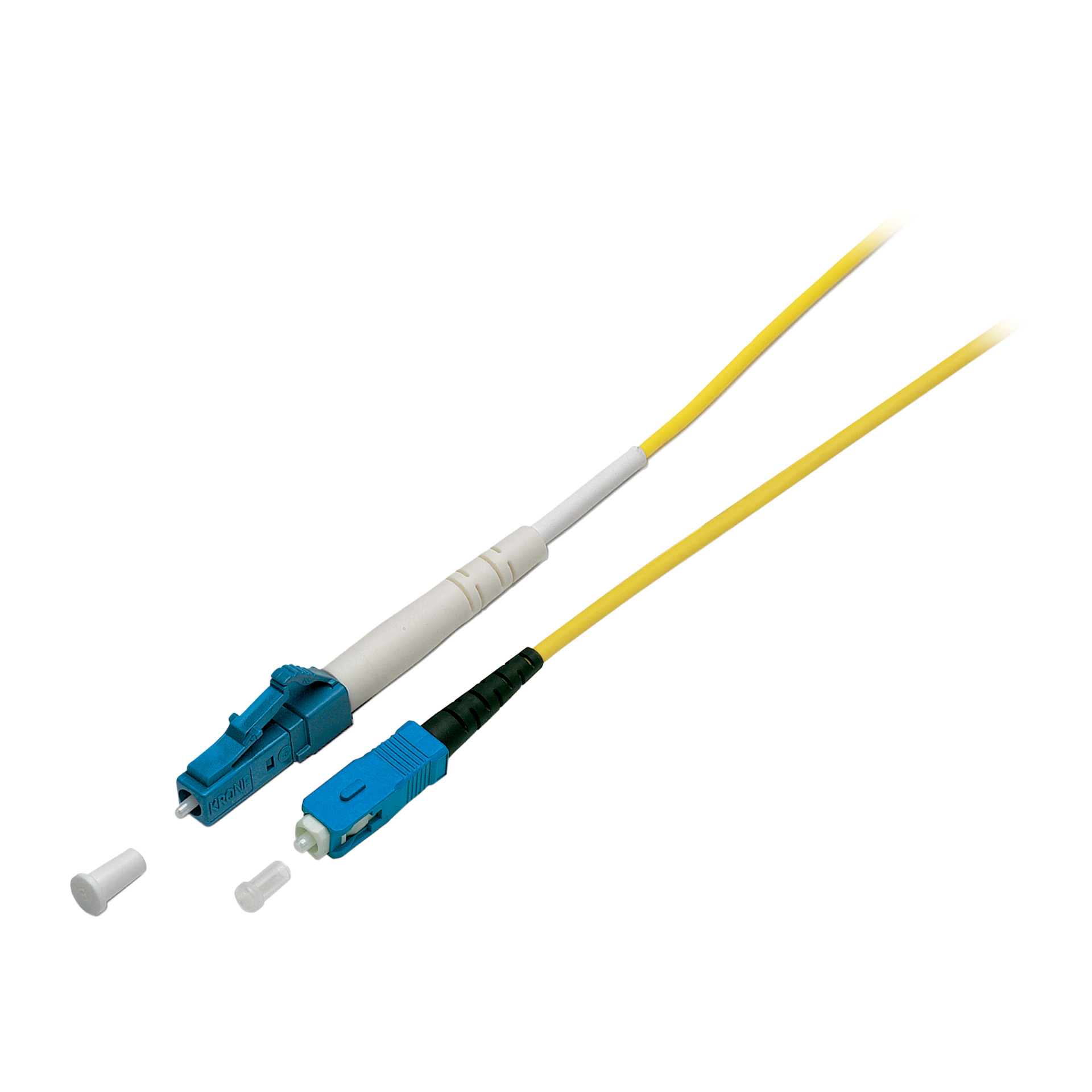 Simplex FO Patch Cable LC-SC G657.A2 15m 2,0mm yellow 9/125µm