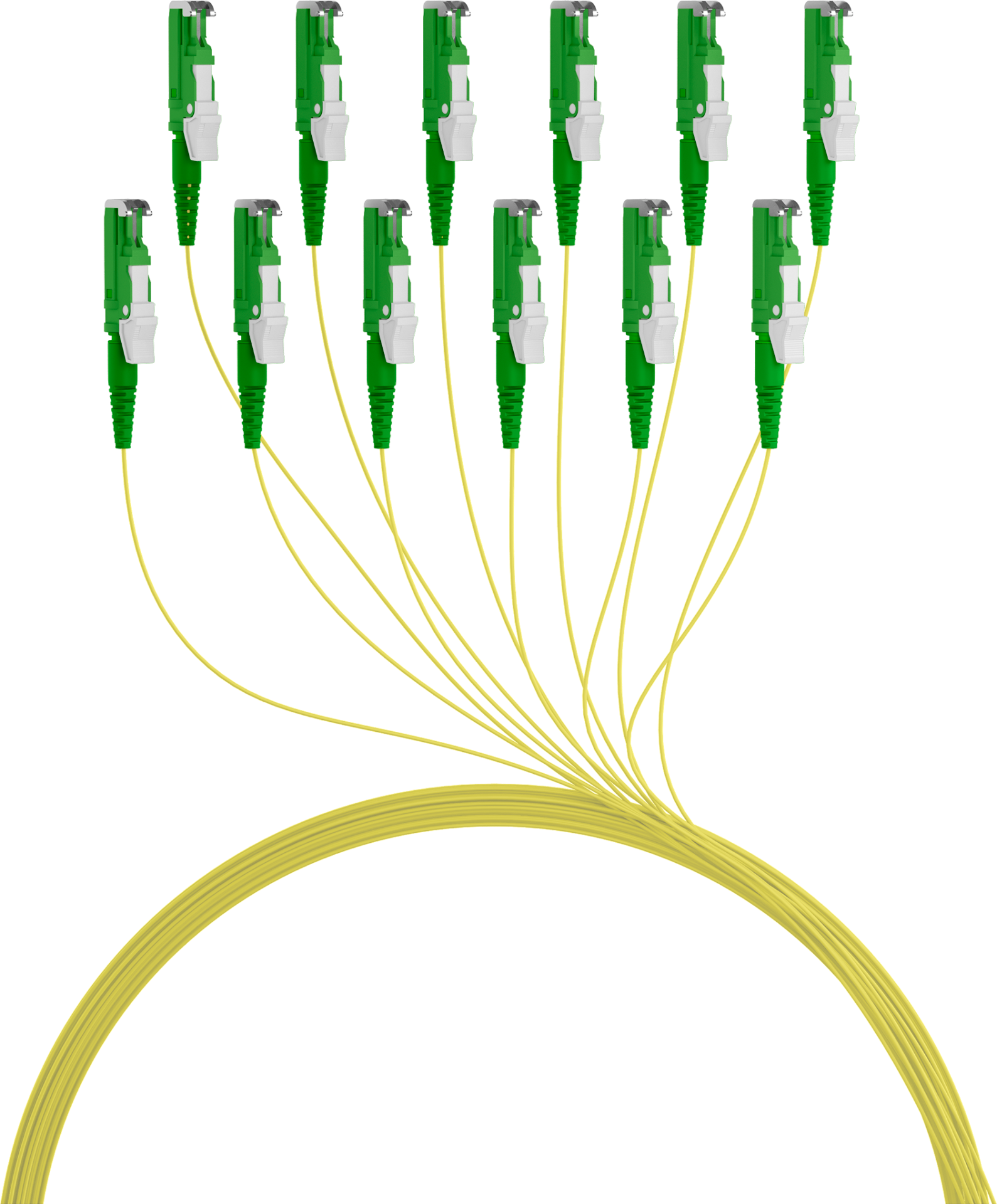 Fiber Pigtail E2000®/APC OS2 G652D-Yellow 2m - 1 piece