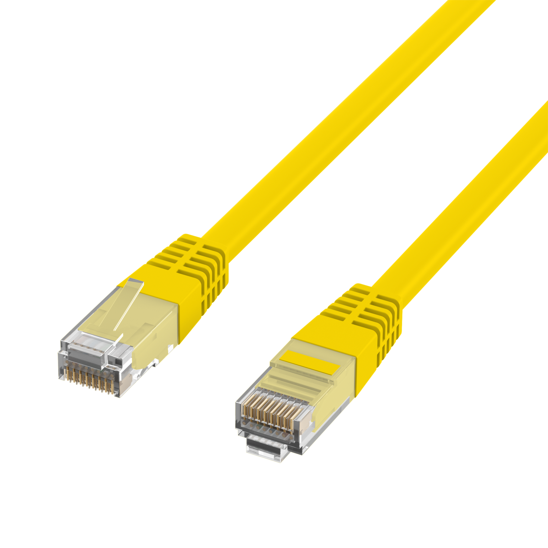 RJ45 Patch Cord Cat.6 U/UTP PVC CCA yellow 7,5m