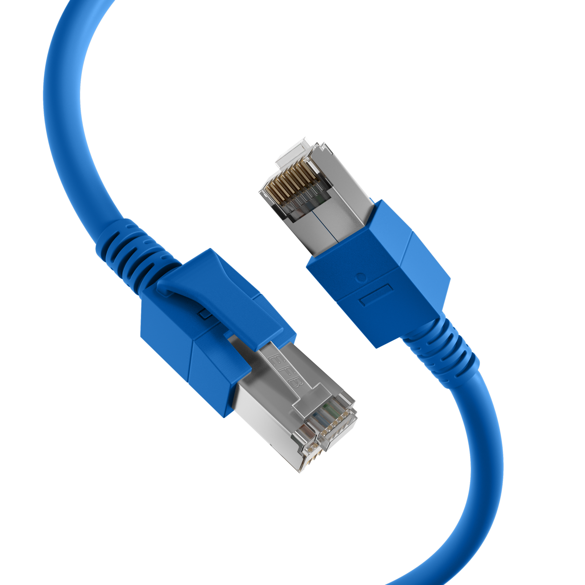 RJ45 Patch Cord Cat.6A S/FTP FRNC VC LED blue