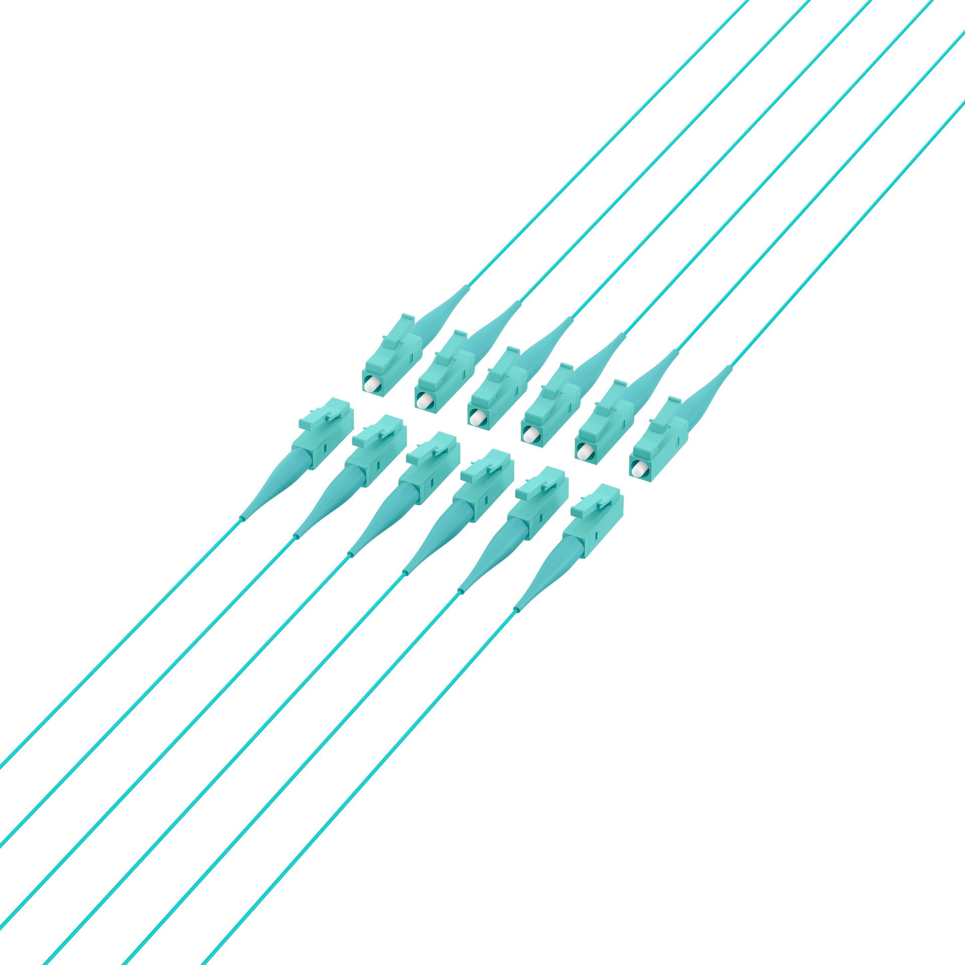 Fiber Pigtail LC OM3 -Aqua 2m - 1 piece