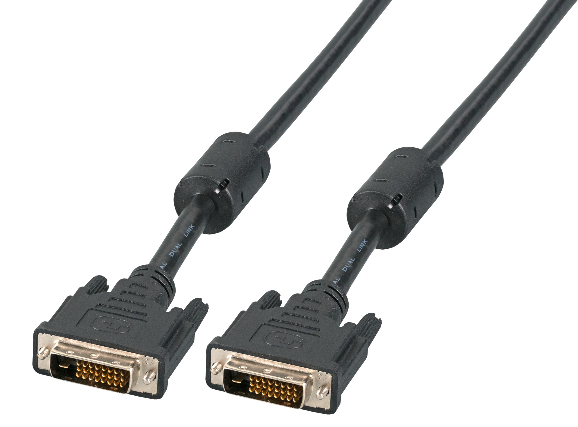 DVI Monitor cable Dual Link, DVI-Digital 24+1, AWG28, 5m