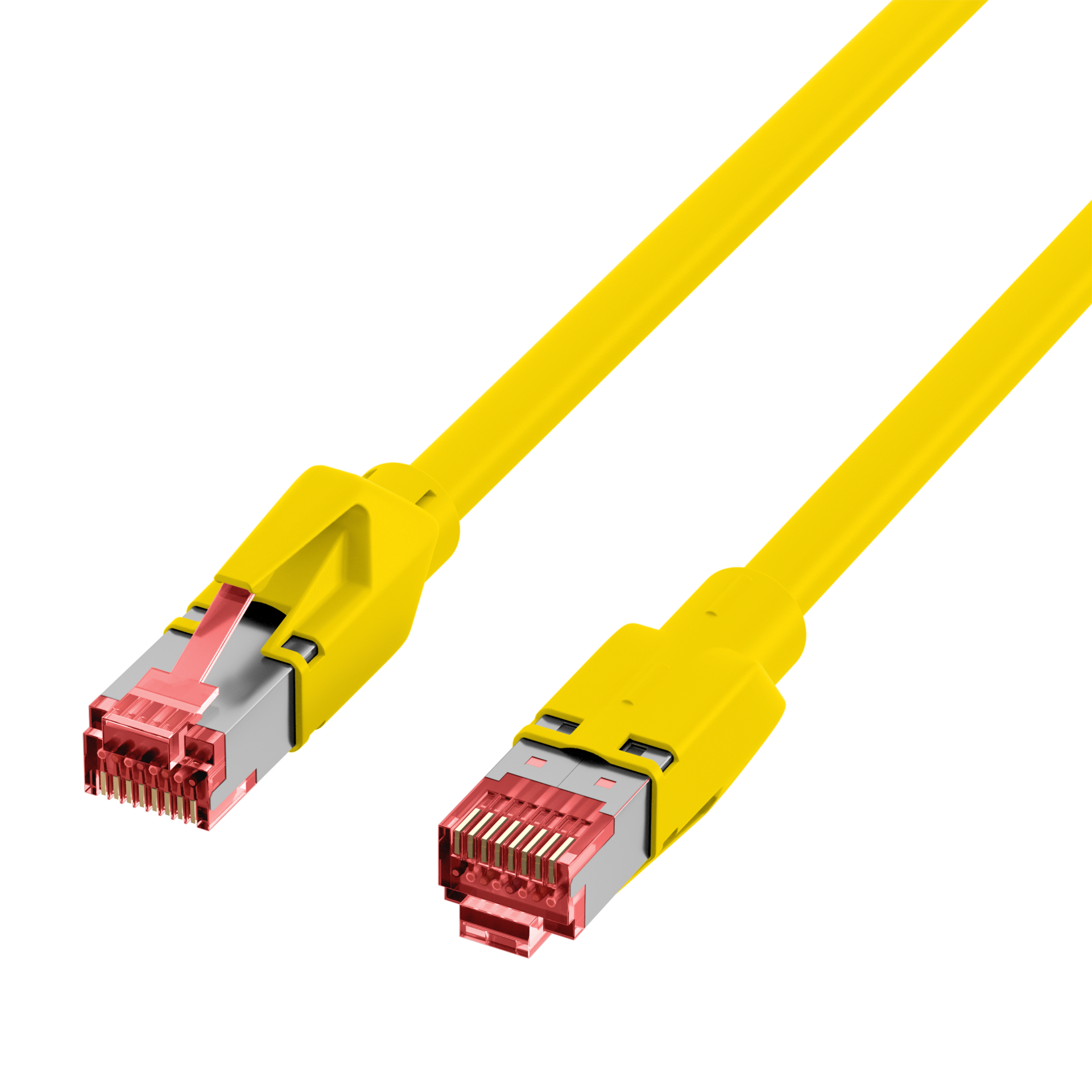 RJ45 Patch Cord Cat.5e S/UTP PUR TM21 for drag chains yellow 3m