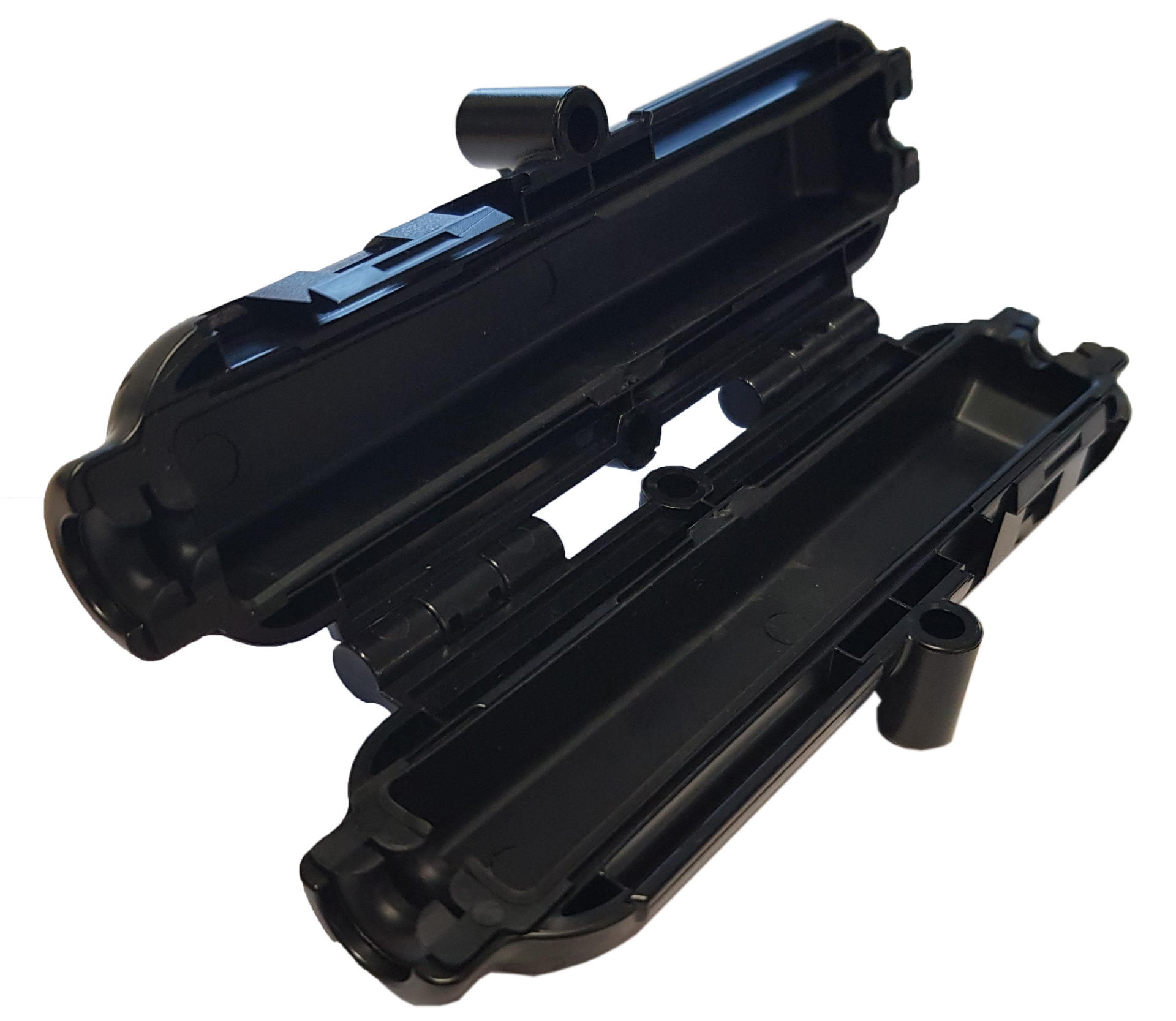 Coupler for Connector assembly RJ45, ST, LC etc.  Black IP54