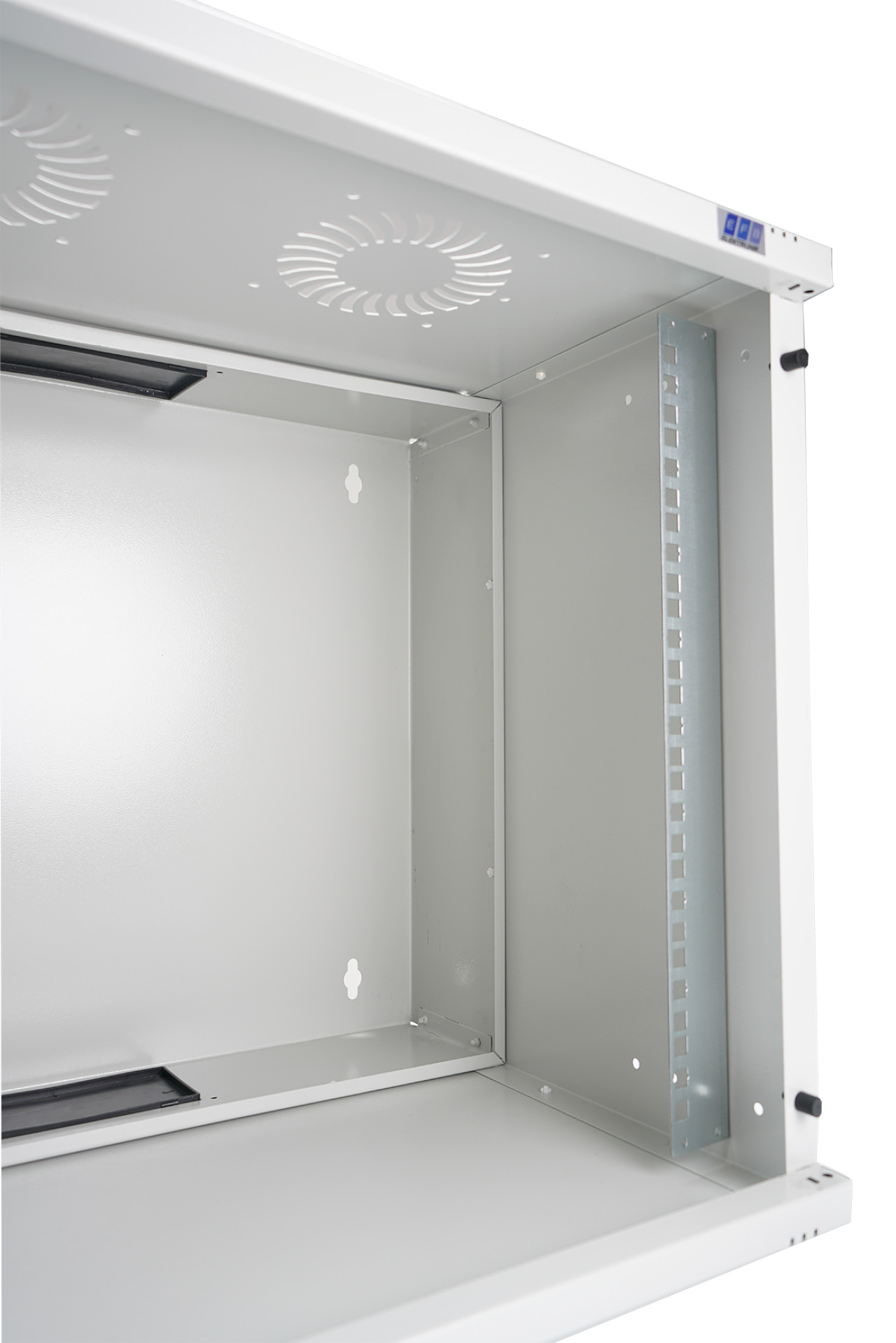 19“ 04U Wall Housing Foldable, Depth 600 mm, 1-Part, Flat Pack, RAL9005