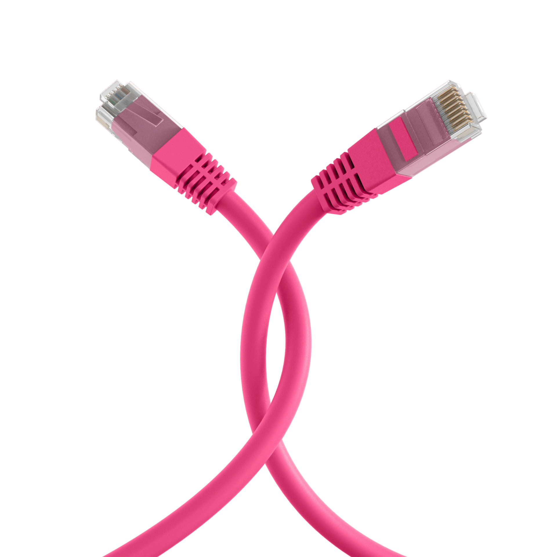 RJ45 Patch Cord Cat.5e U/UTP PVC CCA magenta 7,5m