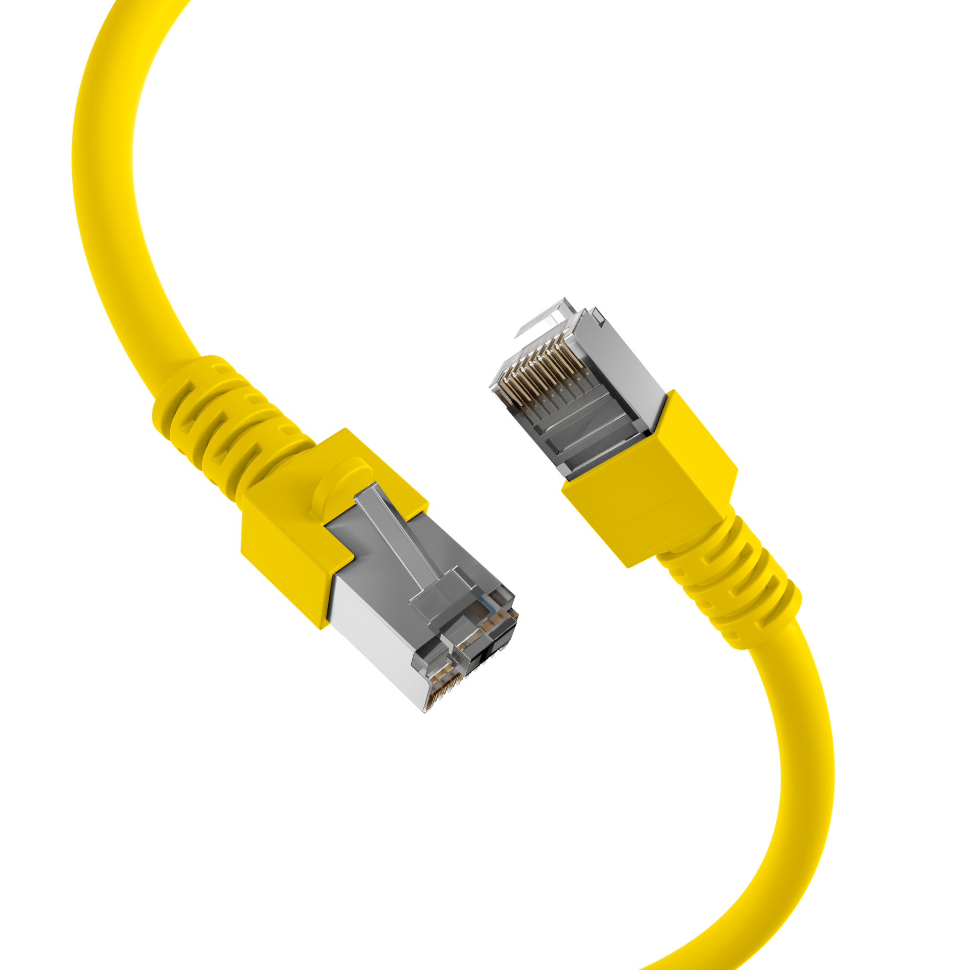 RJ45 Patch Cord Cat.5e SF/UTP PVC CCA yellow 10m