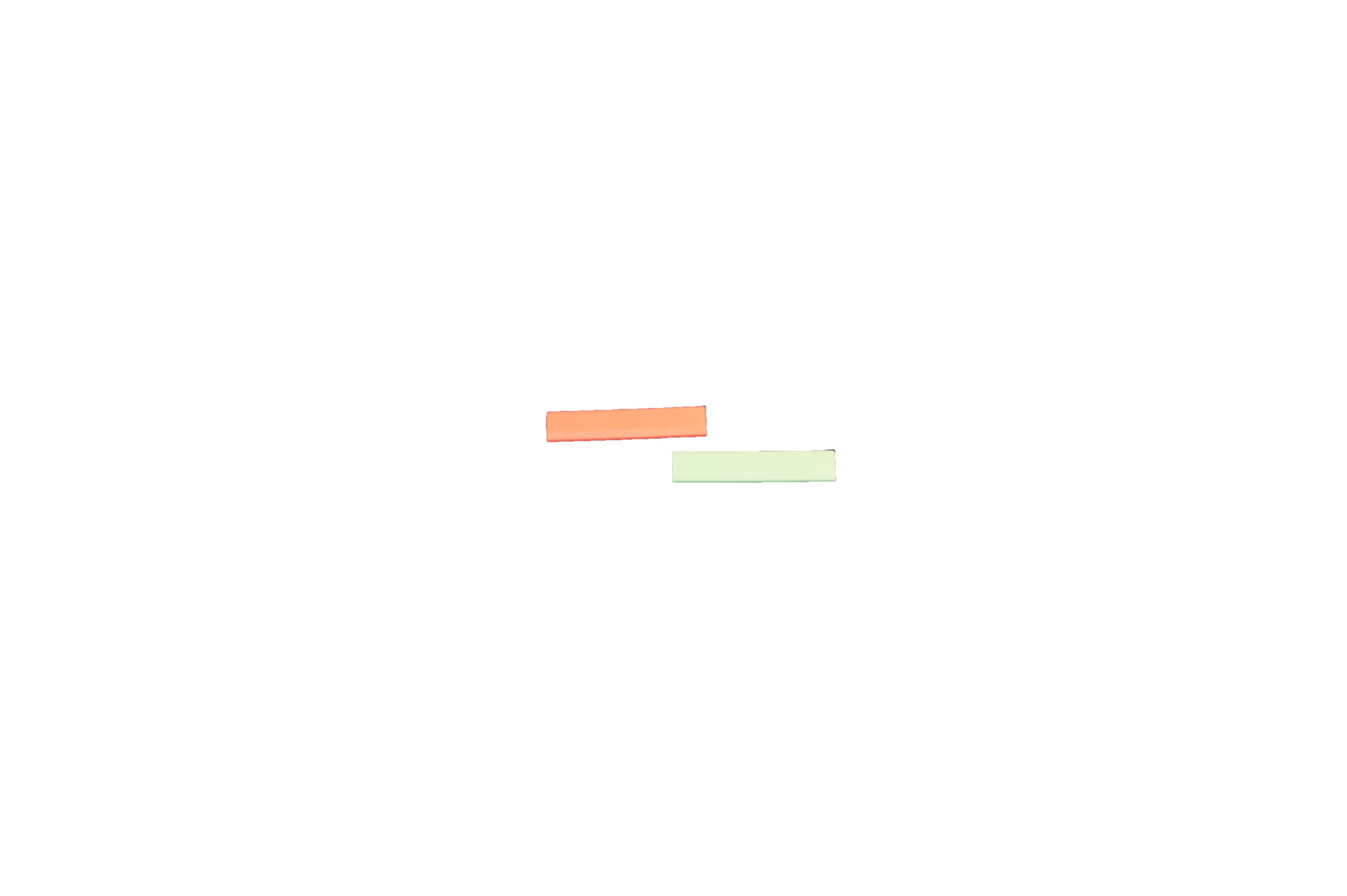 Color icon for data outlet, angled type F, Red, Bag of 50 pcs.