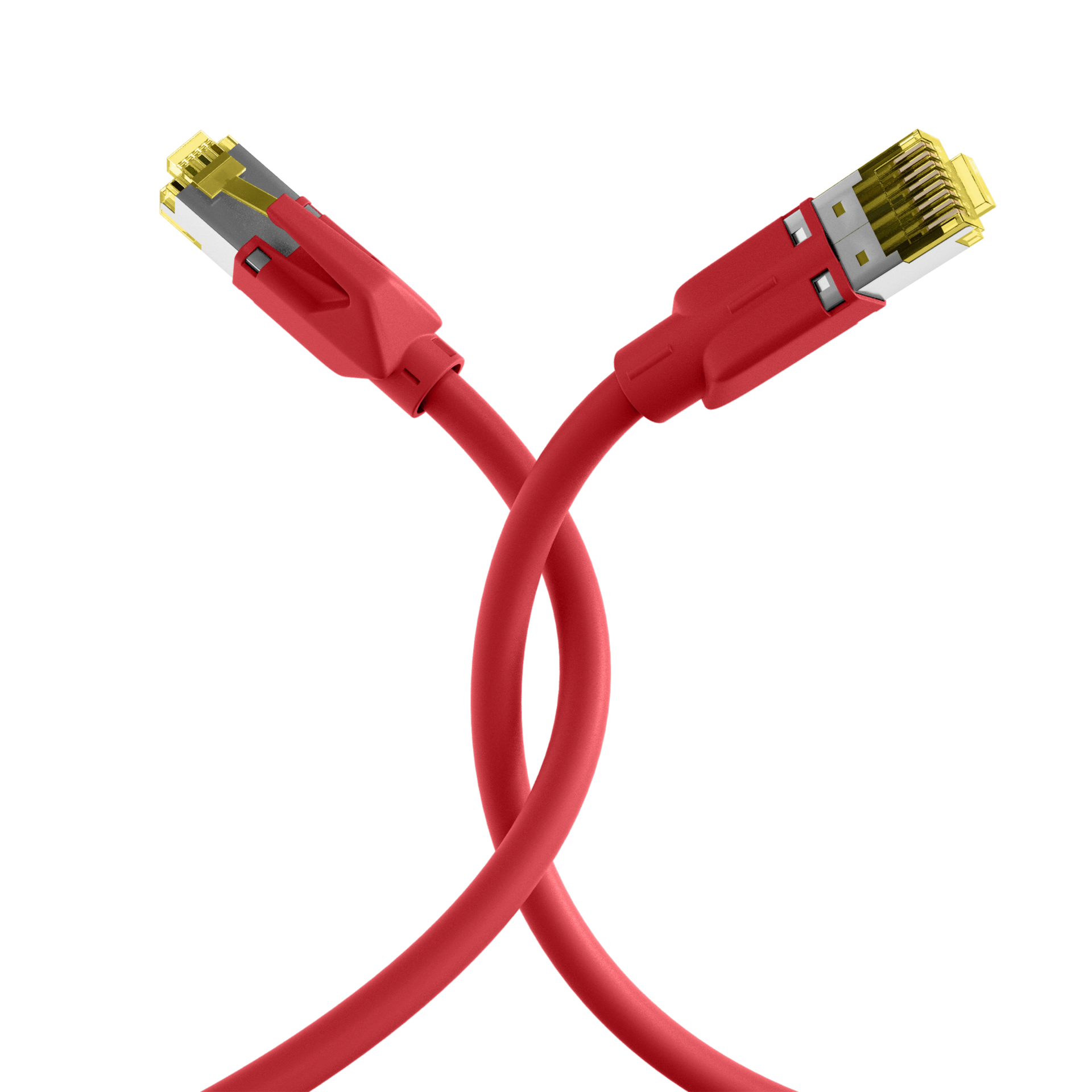 RJ45 Patch Cord Cat.6A S/FTP LSZH Dätwyler 7702 TM31 red 15m