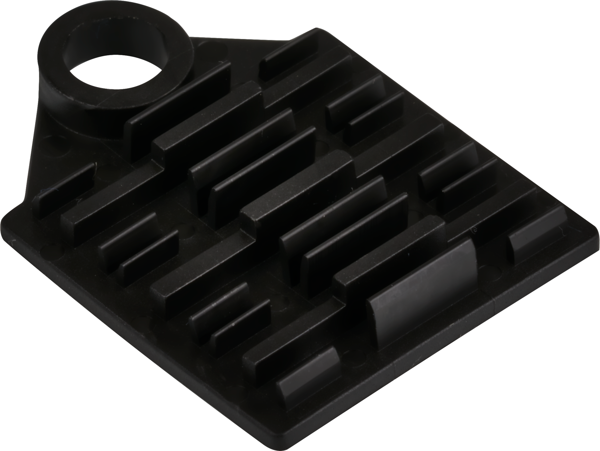 Splice holder for 6 x arc splices with shrink tube, black Splice holder for 6 x arc splices with shrink tube, black