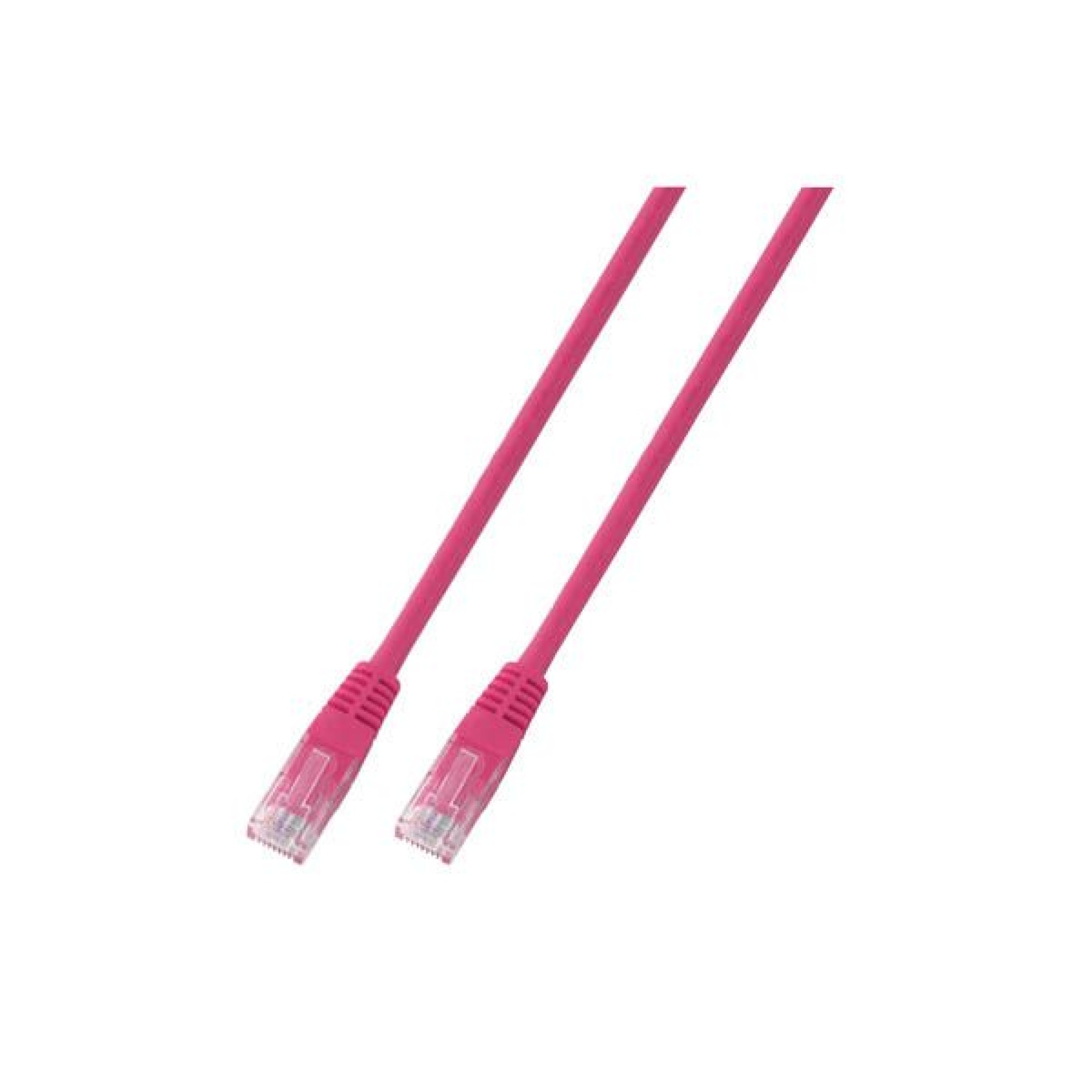 RJ45 Patch cable U/UTP, Cat.5e, PVC, CCA, 0.5m, magenta
