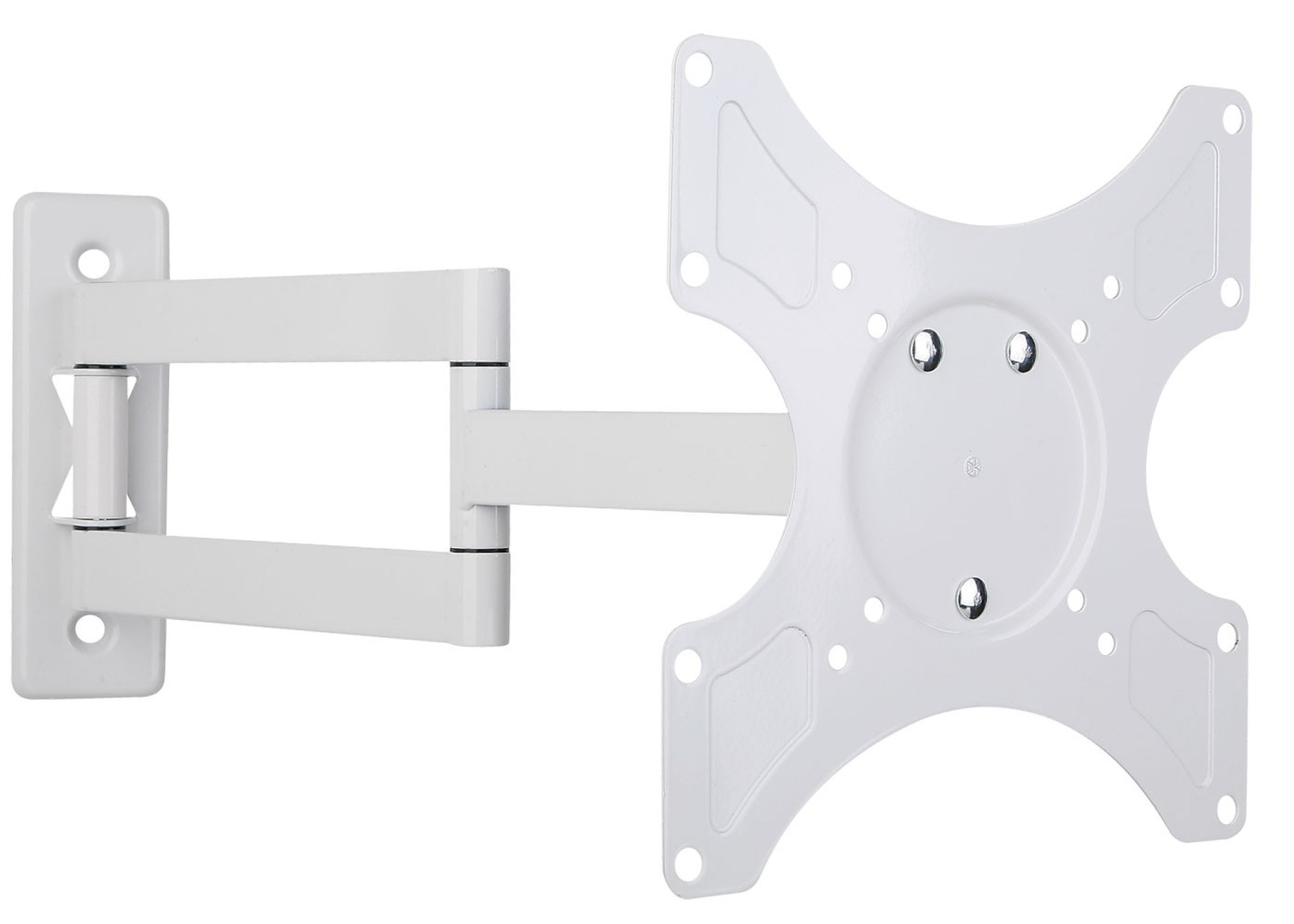 Wall bracket for LCD TV LED 19"-37" tilting swivel 3 joints, white