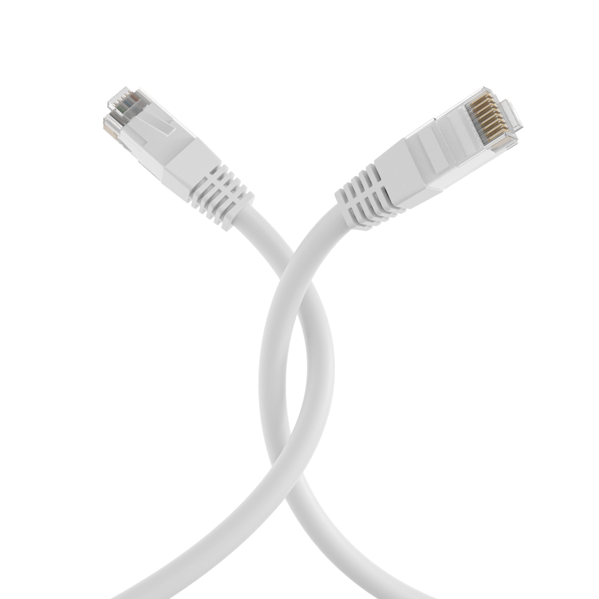 RJ45 Patch Cord Cat.6 U/UTP PVC CCA white 7,5m