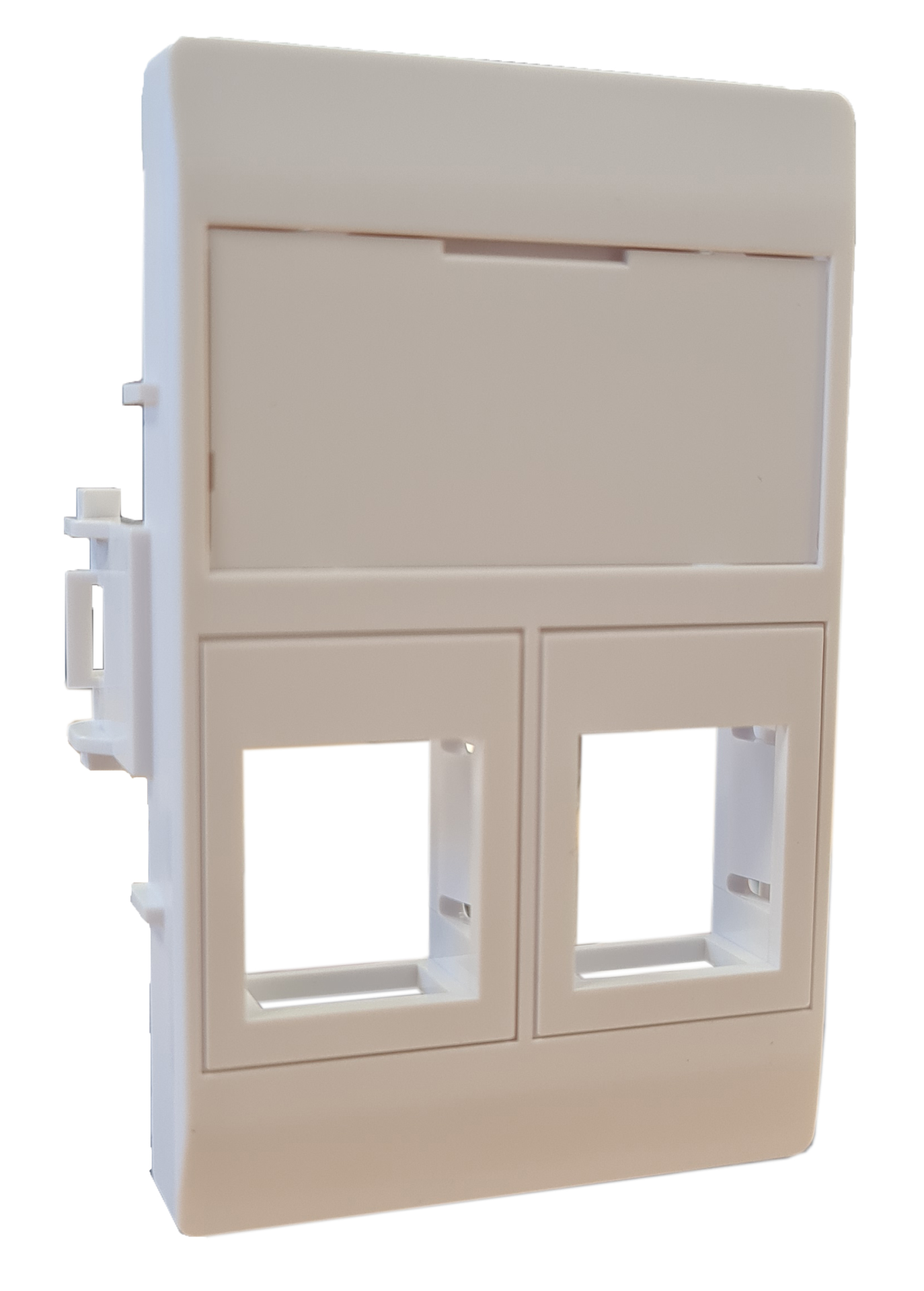 Data Outlet 2 x RJ45 Keystone Type C, white