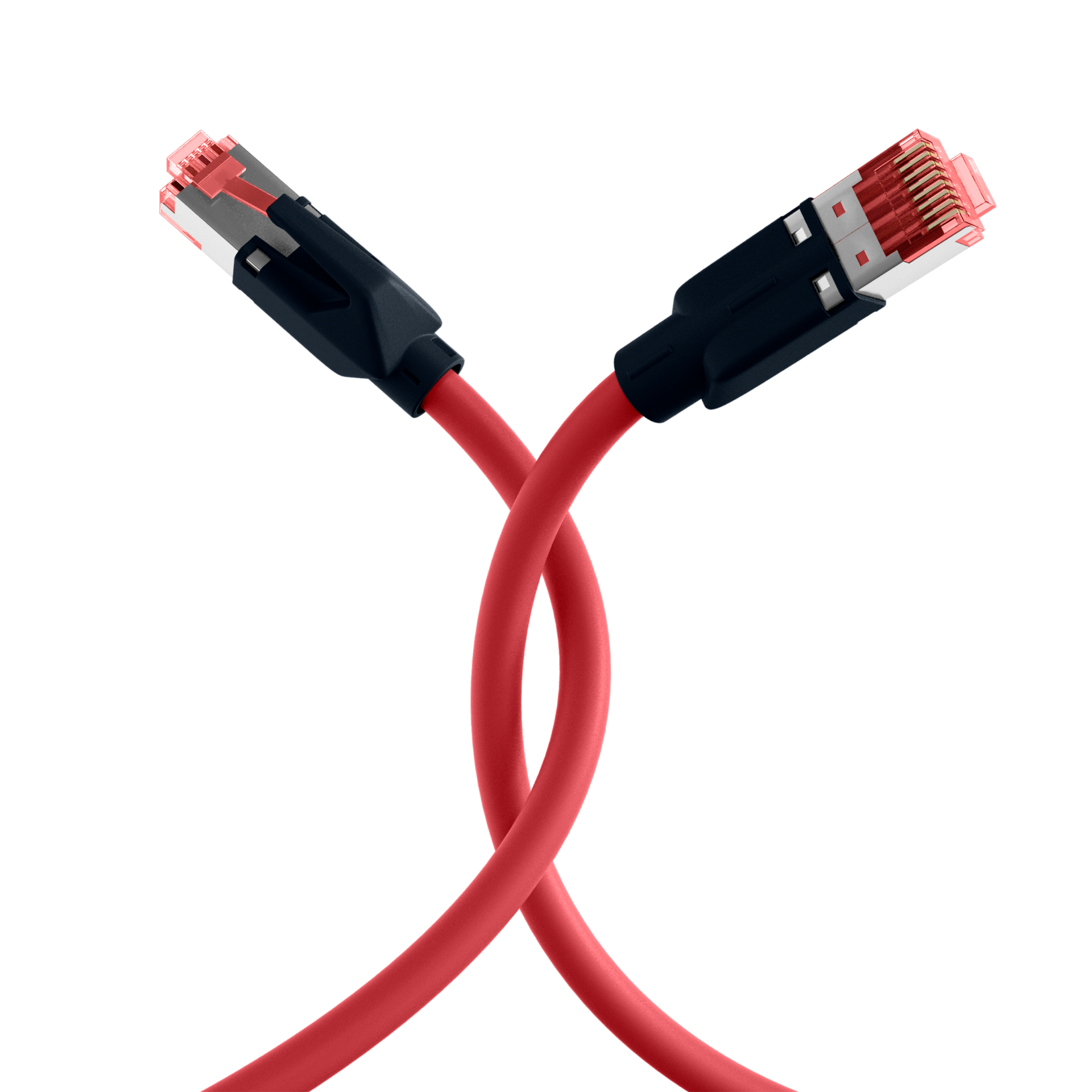 RJ45 Patch Cord Cat.6A S/FTP PUR Draka UC900 TM21 red 5m