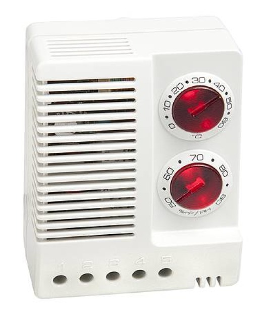 Electronic Hygrotherm with Thermostat  6A 250V NC