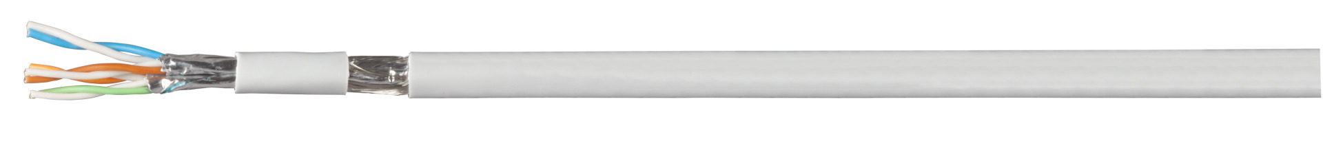 Patch cable Cat.7 PiMF UC900MHz SS27 4P, FRNC-B, grey
