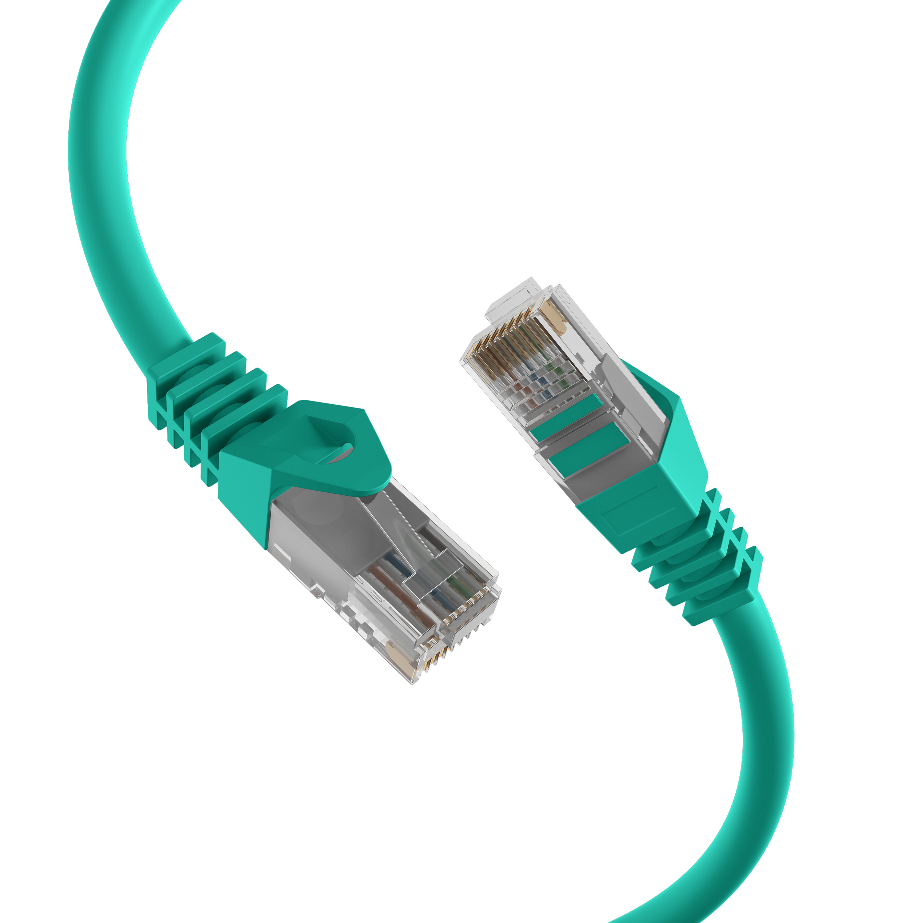 RJ45 Patch Cord Cat.5e U/UTP LSZH CCA AWG24/7 green 30m