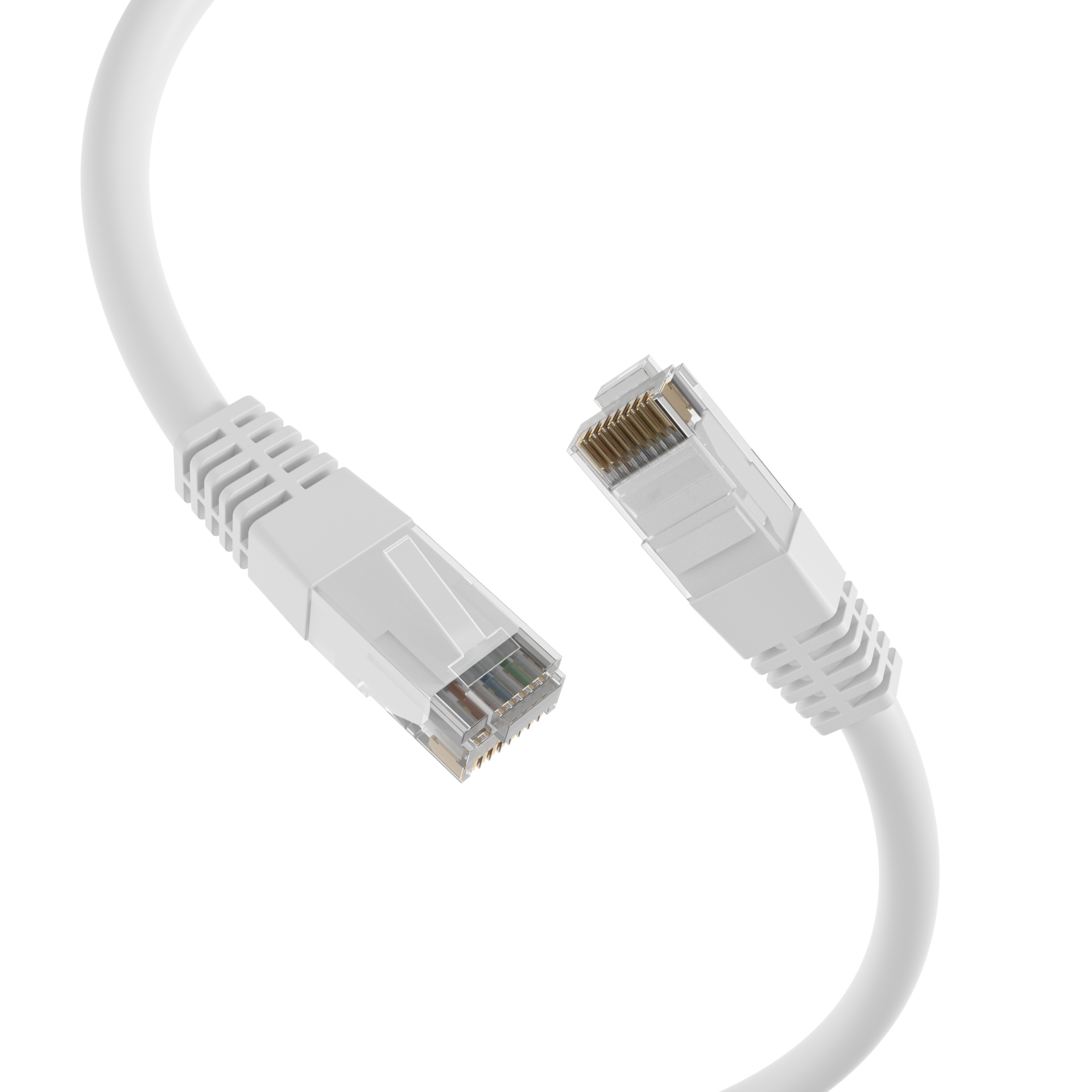 RJ45 Patch Cord Cat.5e U/UTP PVC CCA white 7,5m