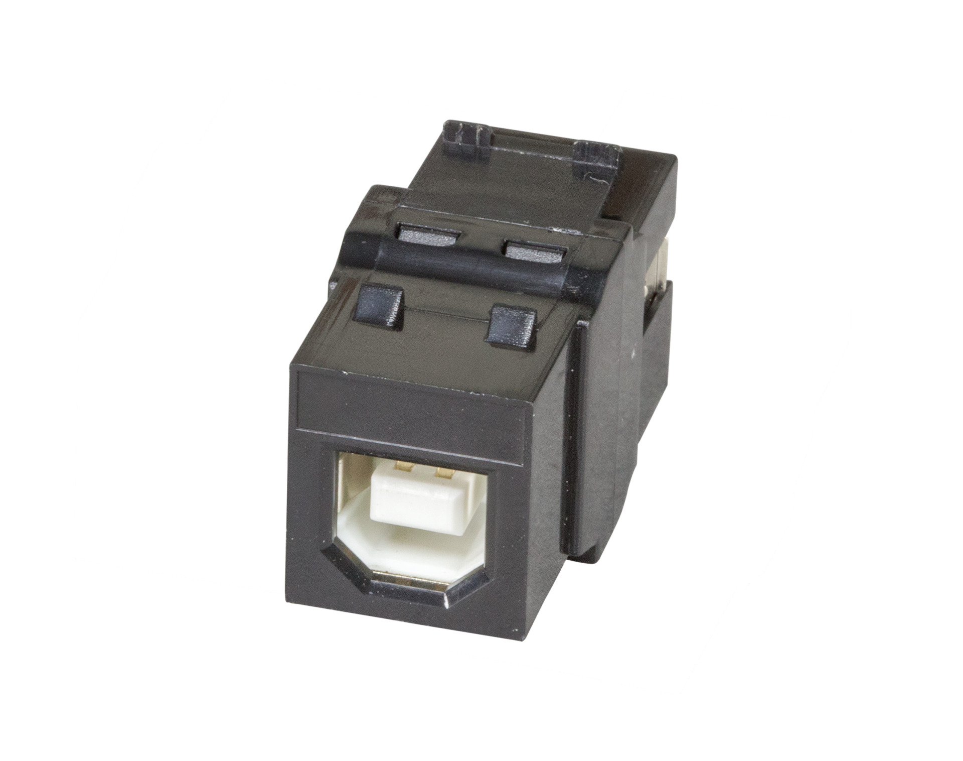 Keystone Snap-In Adapter USB2.0 A - B, black