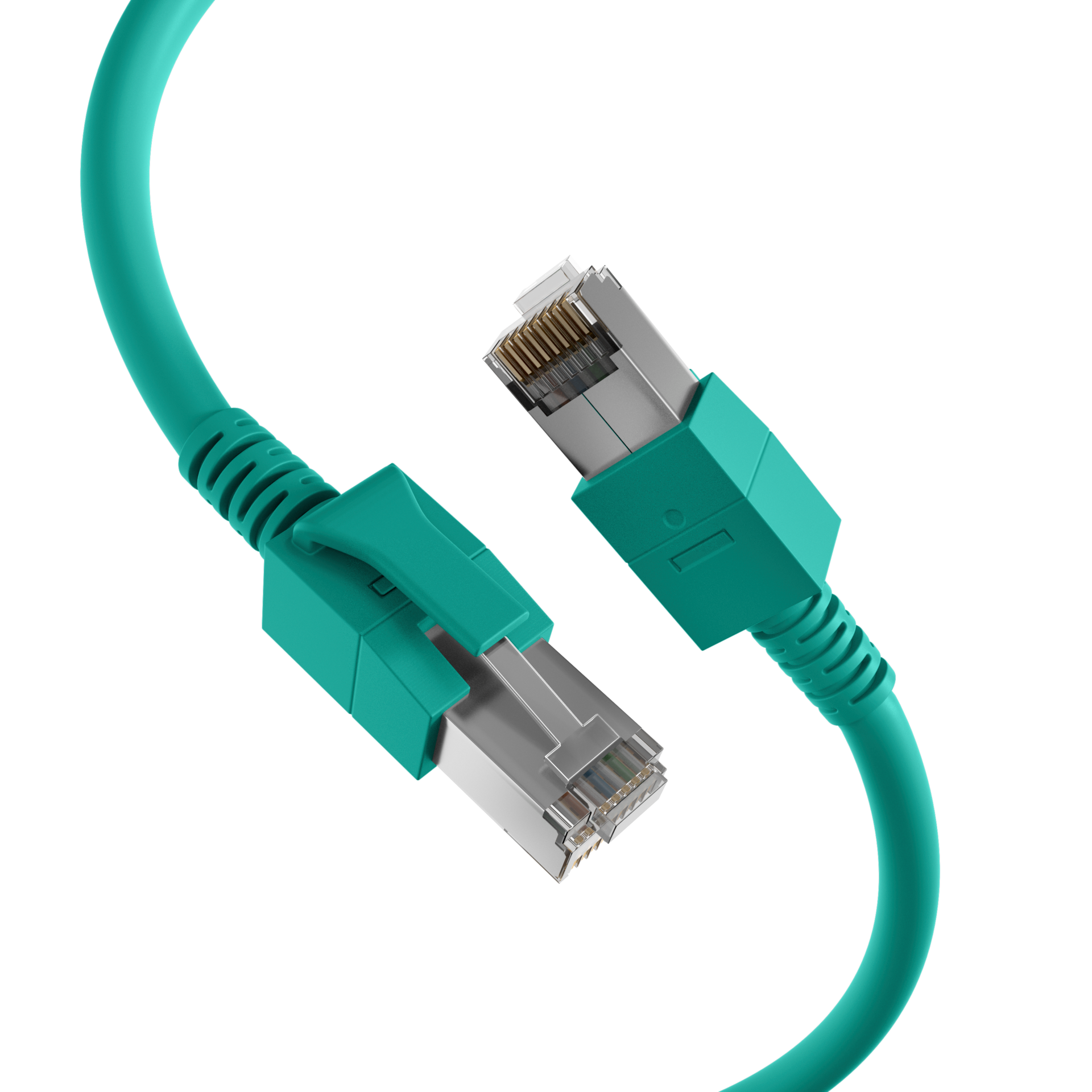 RJ45 Patch Cord Cat.6A S/FTP FRNC VC LED green 5m