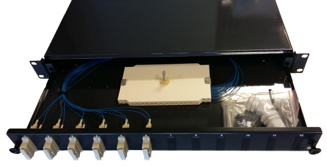 Assembled 19'' Splicebox OM1