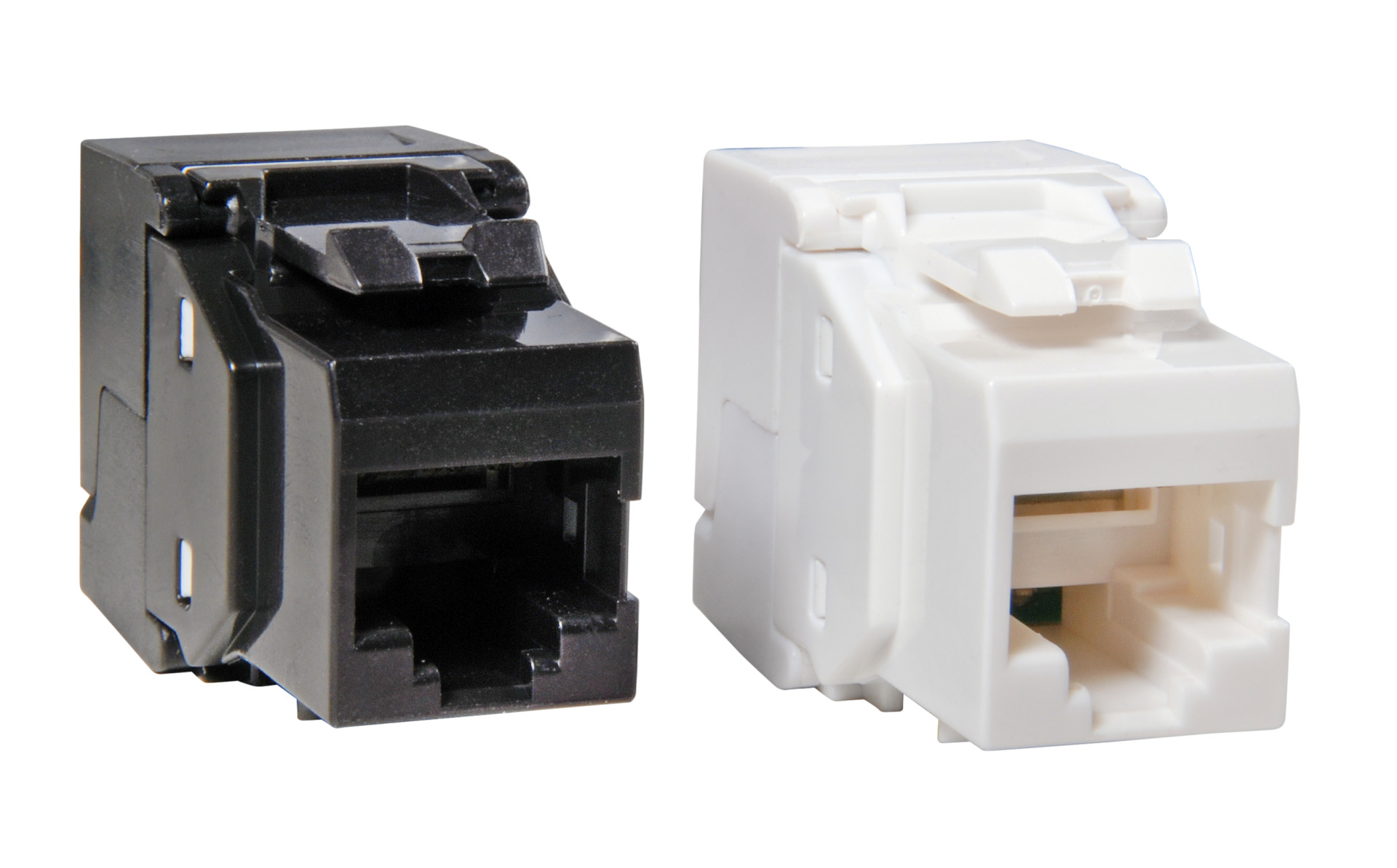 RJ45 Keystone UTP, Cat.6, component certified, black