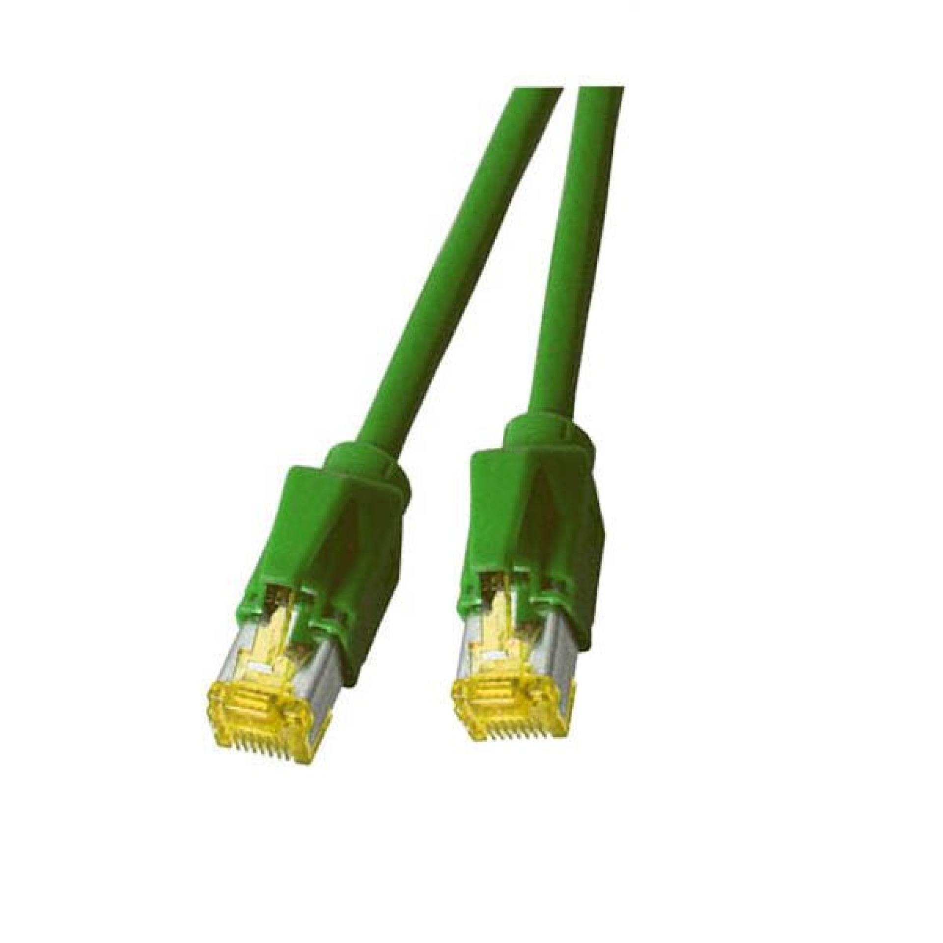 RJ45 Patch cable S/FTP, Cat.6A, TM31, Dätwyler 7702, 0,5m, green