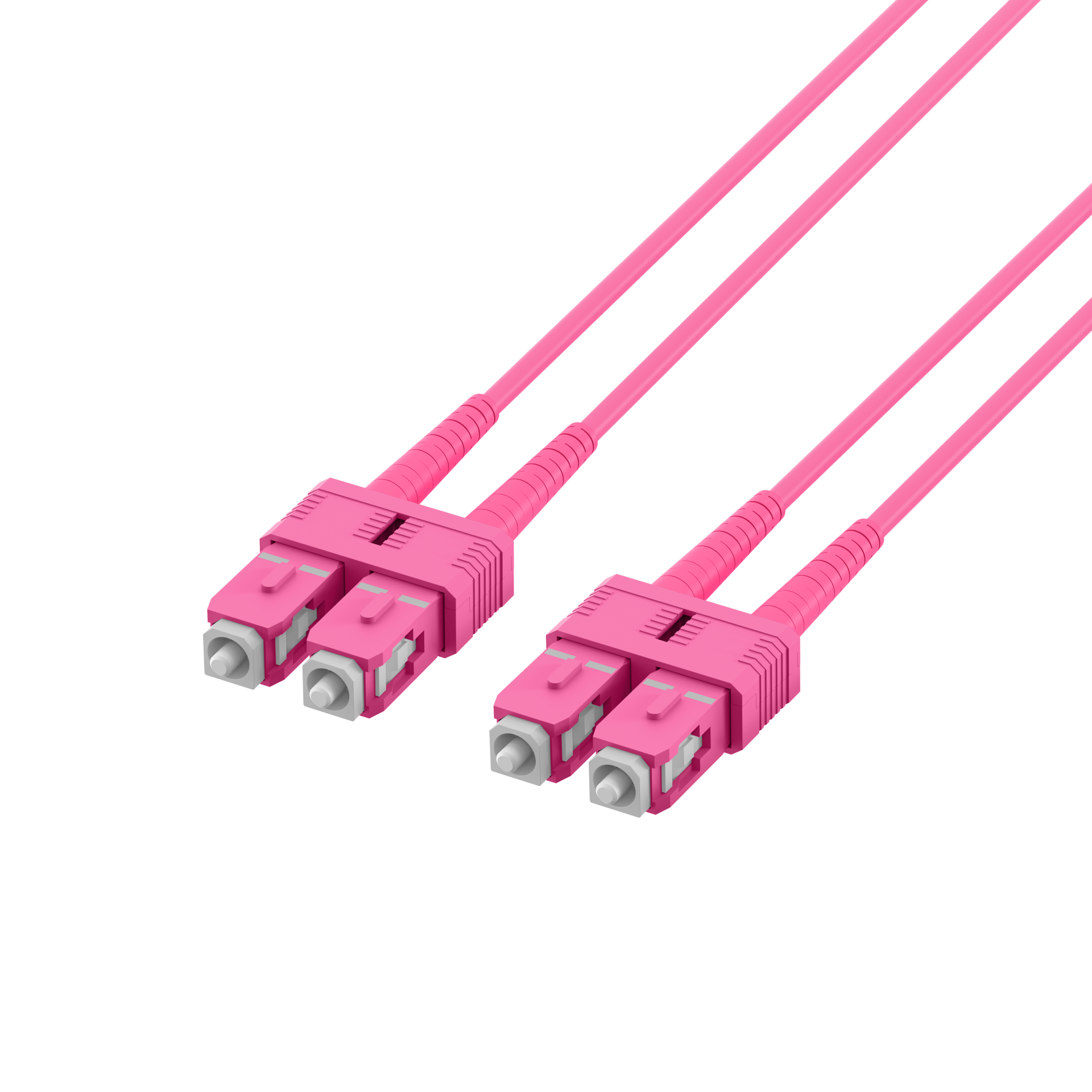 Duplex Patchcable SC-SC OM4 10m LSZH 1,2mm heatherviolet