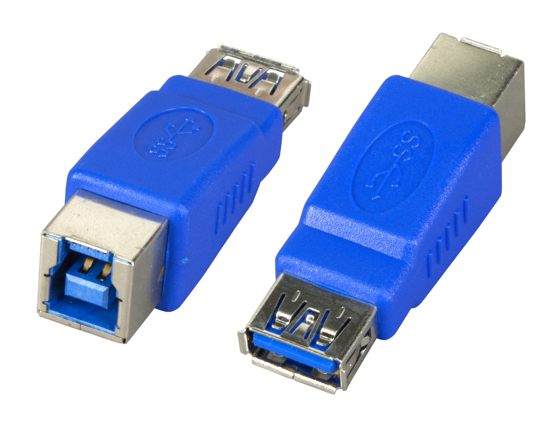 USB3.0-Adapter, Jack A - Jack B, blue