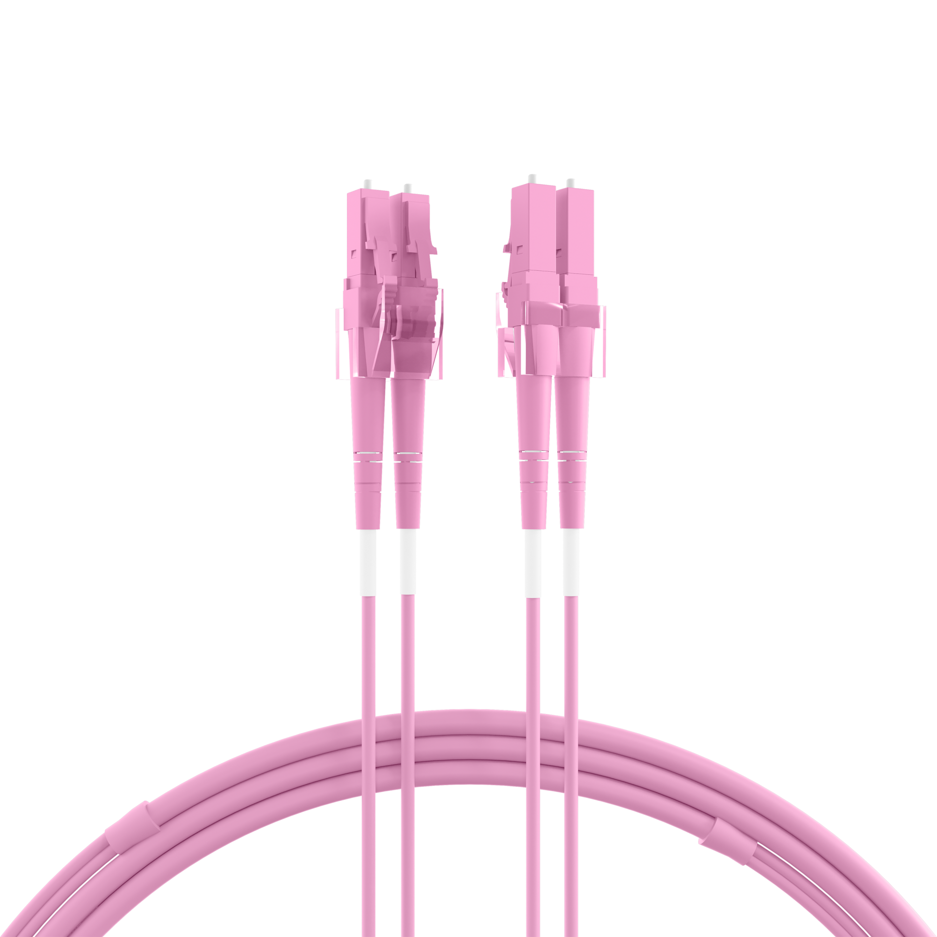 Duplex Patchcable LC-LC OM4 10m LSZH 1,2mm heatherviolet
