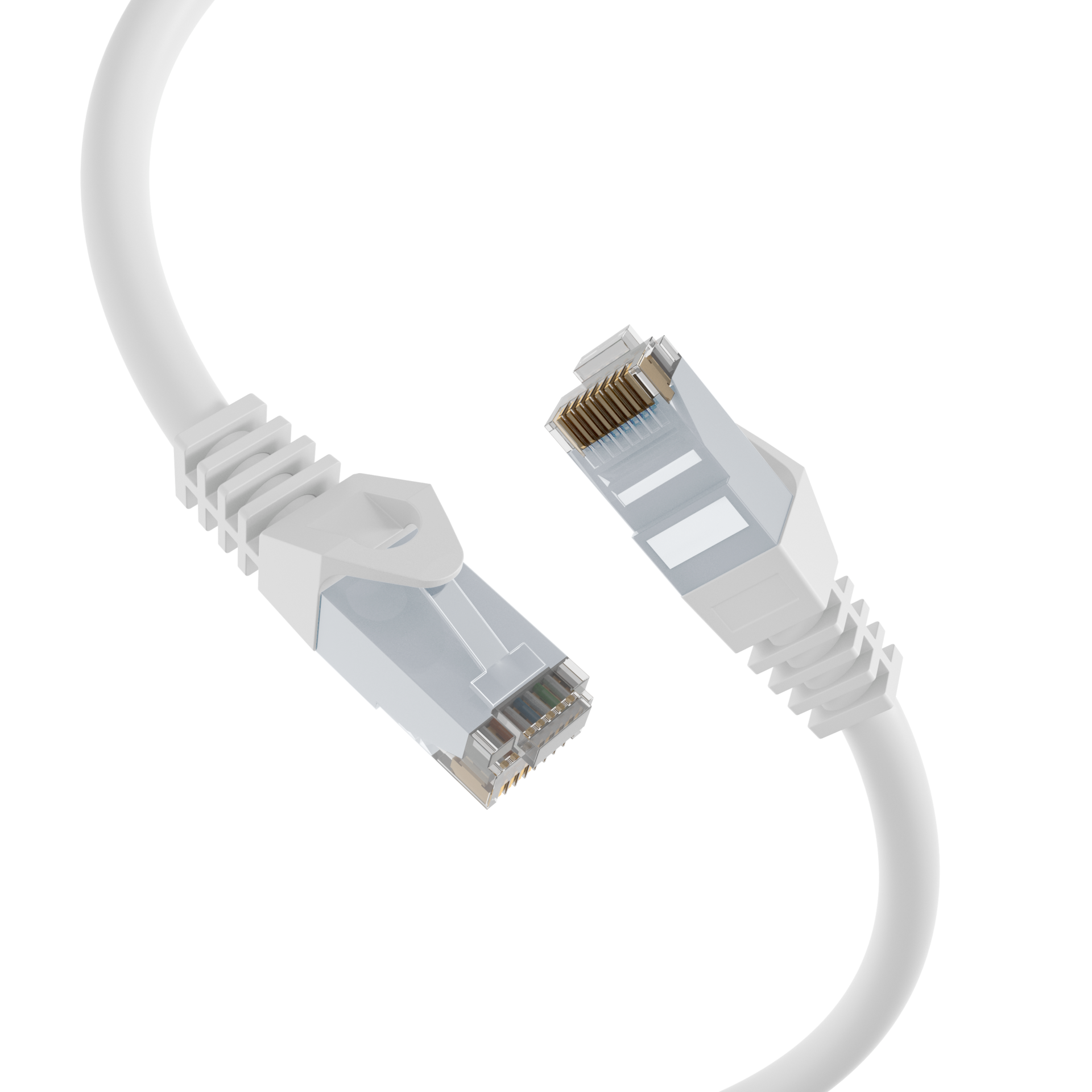 RJ45 Patch Cord Cat.6 U/UTP LSZH CCA white 30m